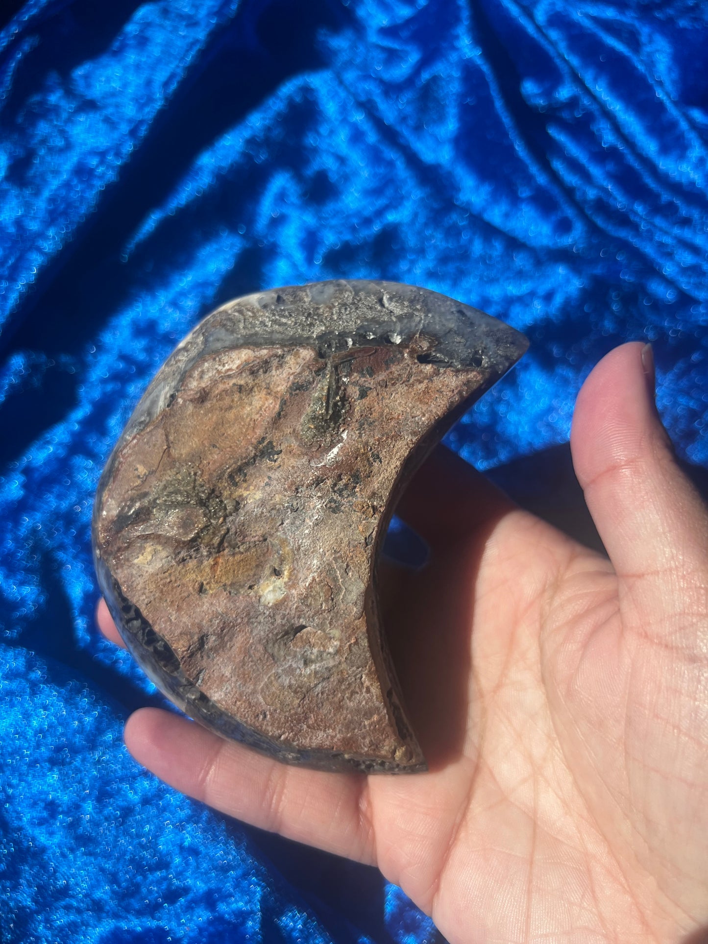 Amethyst Moon Carving