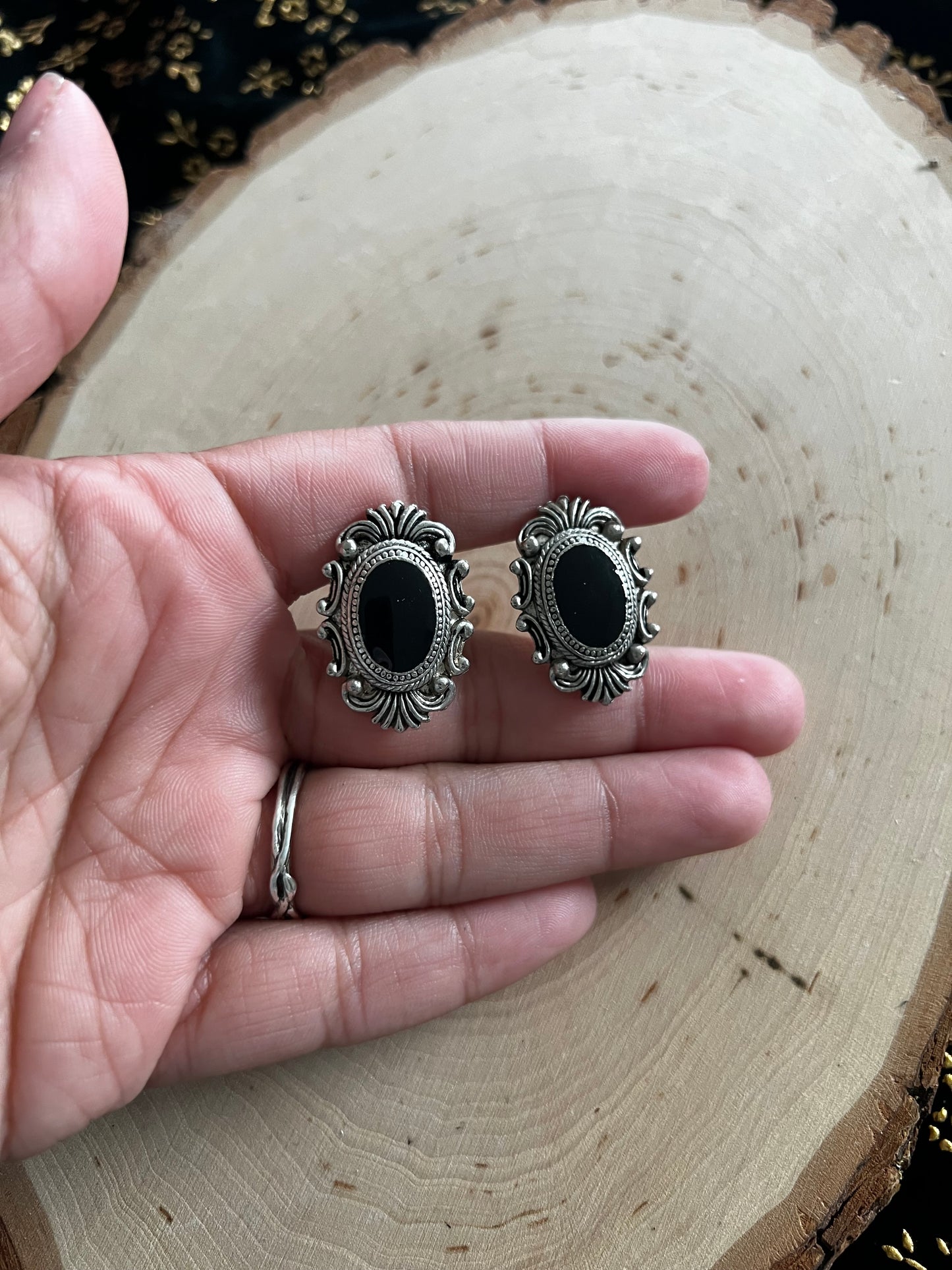 clip on vintage earrings