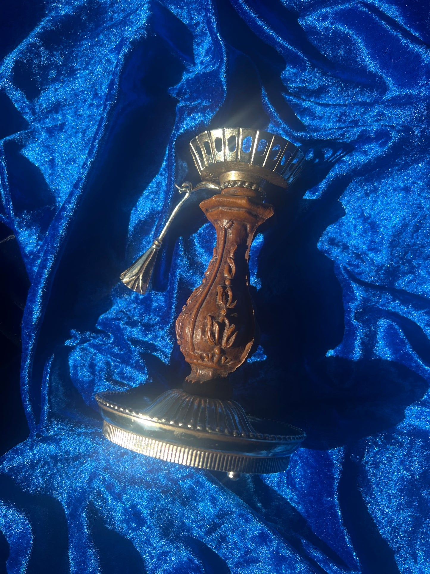 Dillywood and Pewter Candle Holder w/ Snuffer
