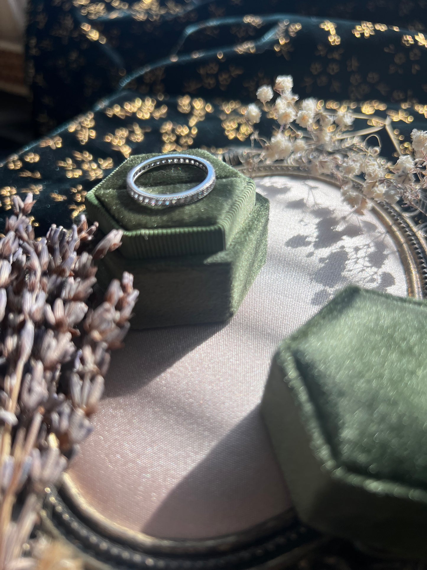 Silver Toned Rhinestone Ring