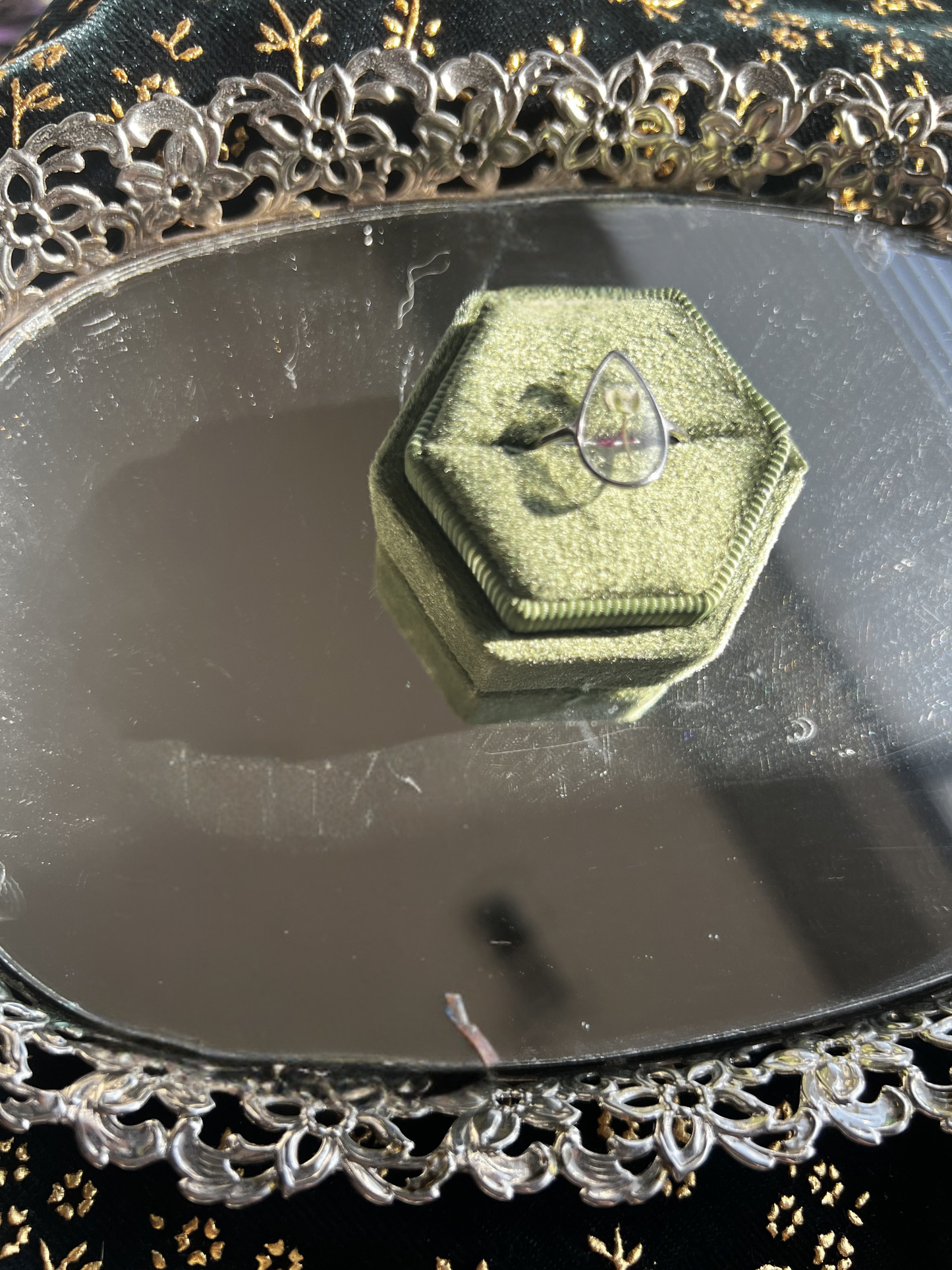 Pressed Floral Resin Rings