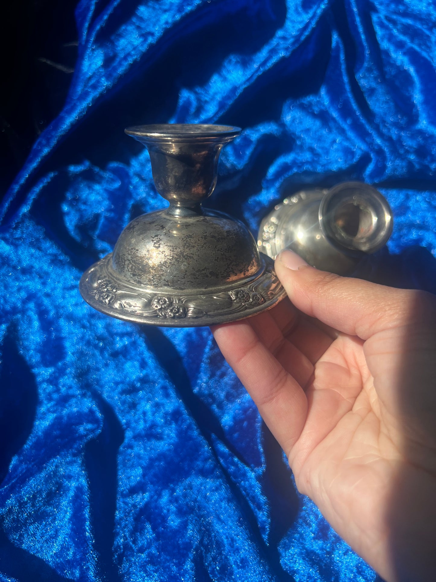 Pair of Silver Candle Stick Holders