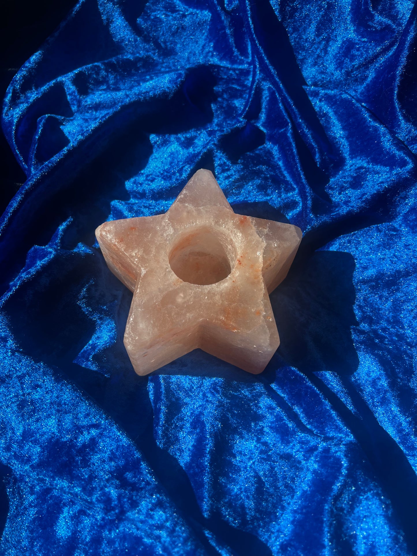 Pink Himalayan Salt Star Candle Holder