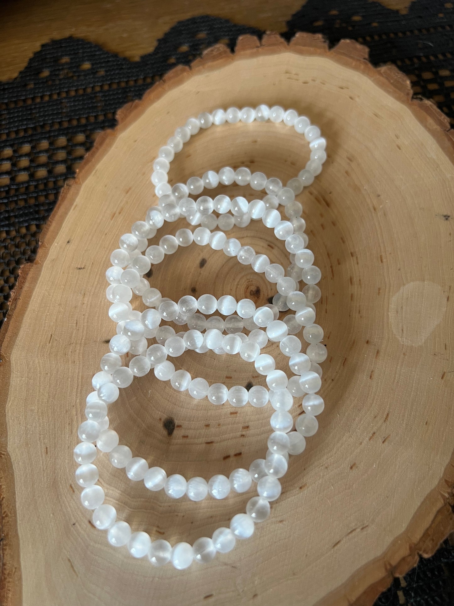 Selenite/ Satin Spar Bracelets