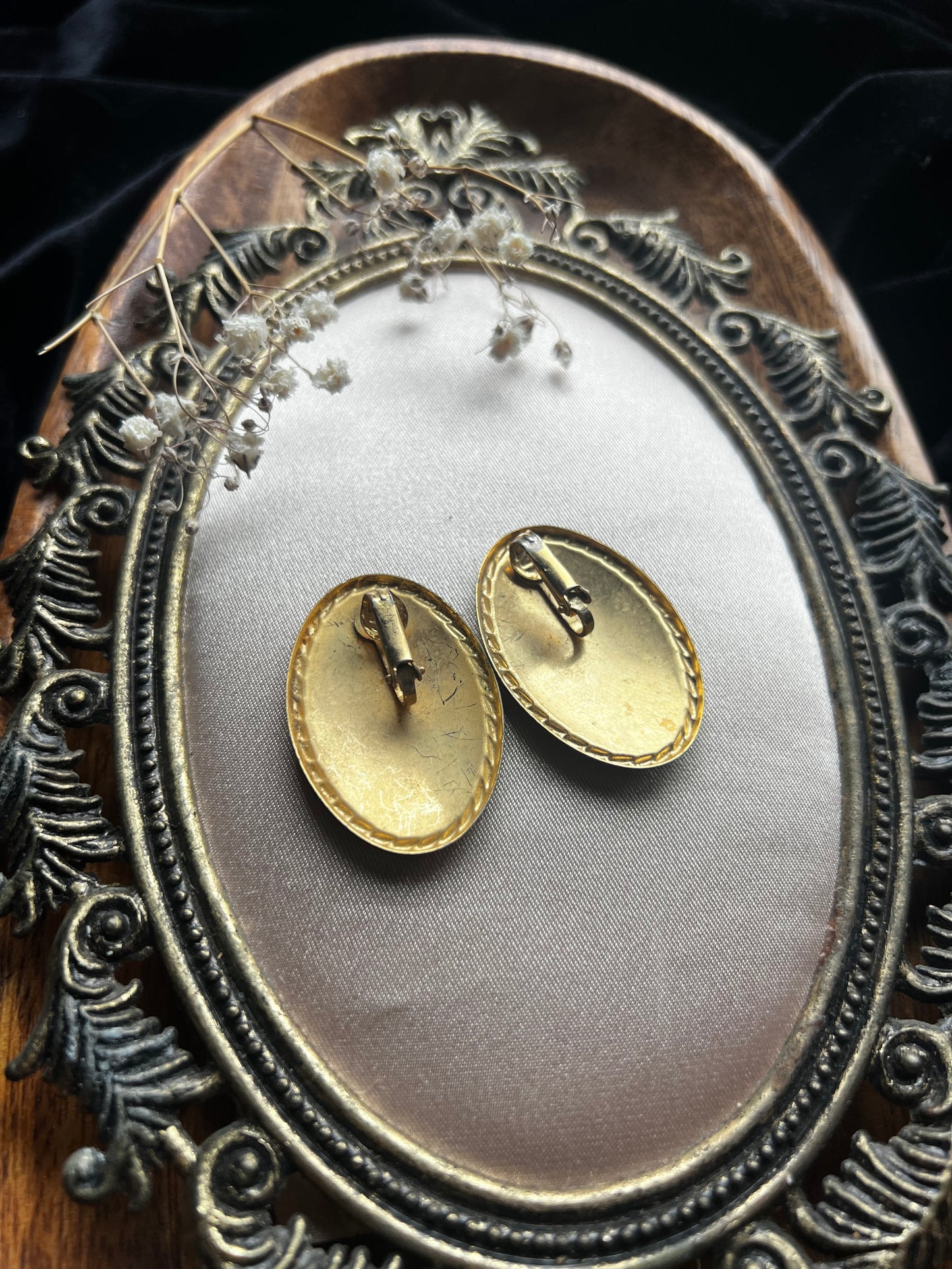 Swirl Colored Clip-On Earrings