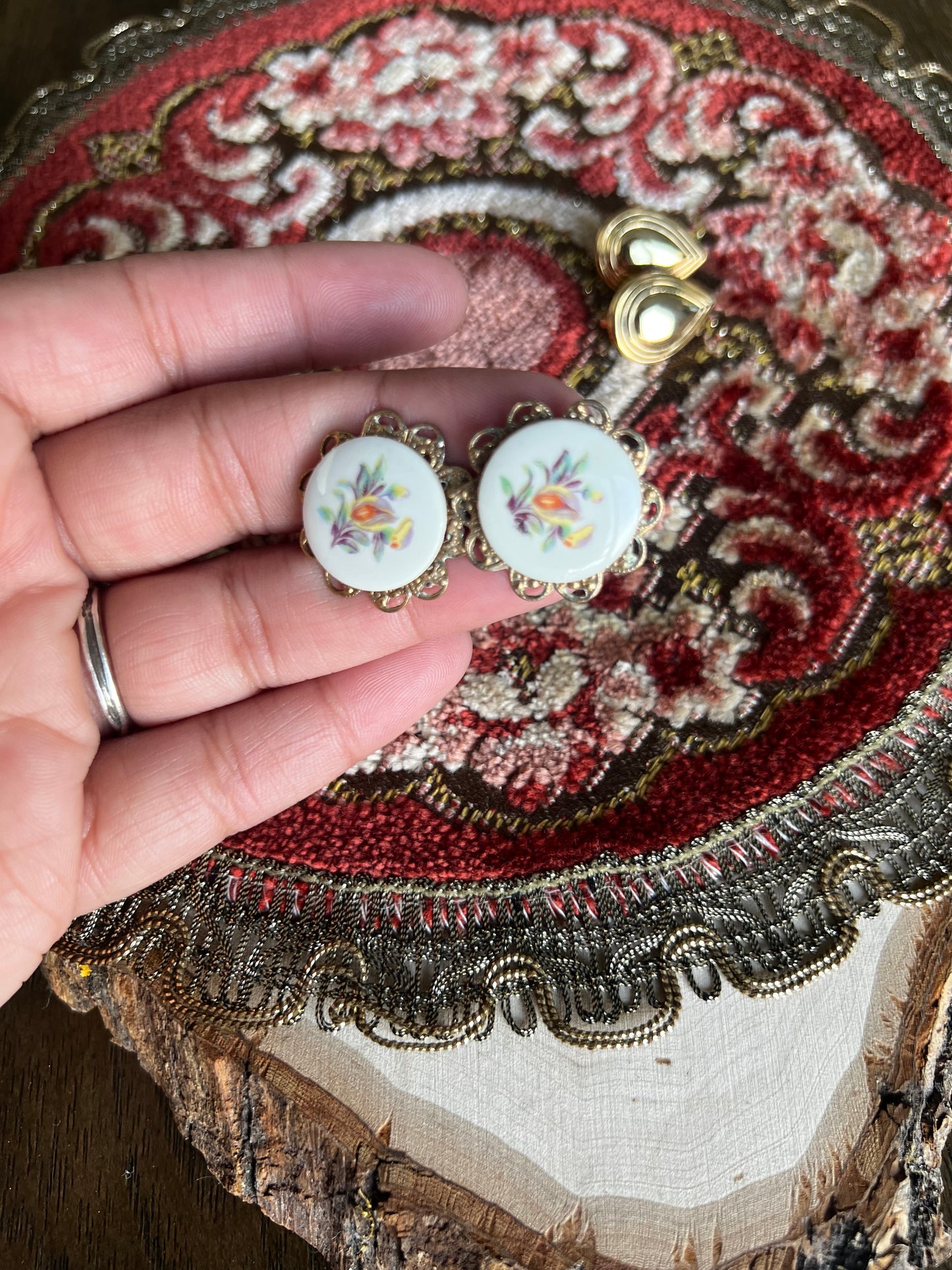 clip on vintage earrings
