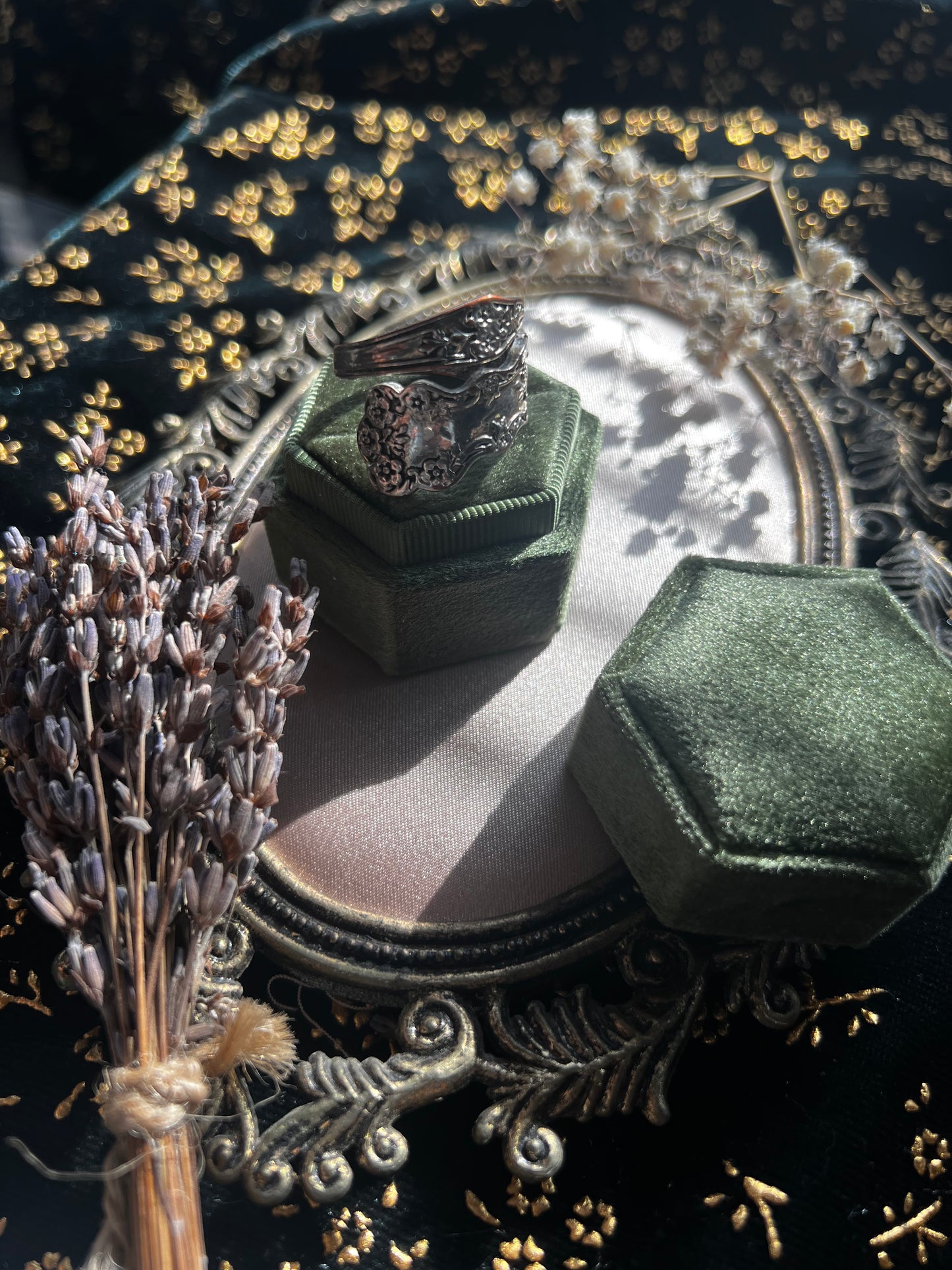 Silver Toned Spoon Ring