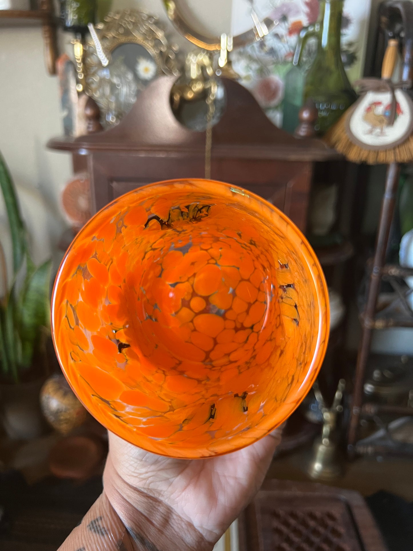 Halloween Cat Glass