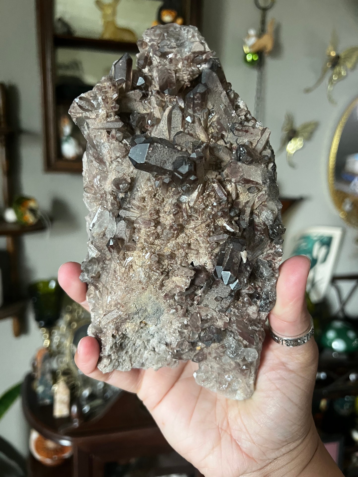 Smoky Quartz Statement Cluster