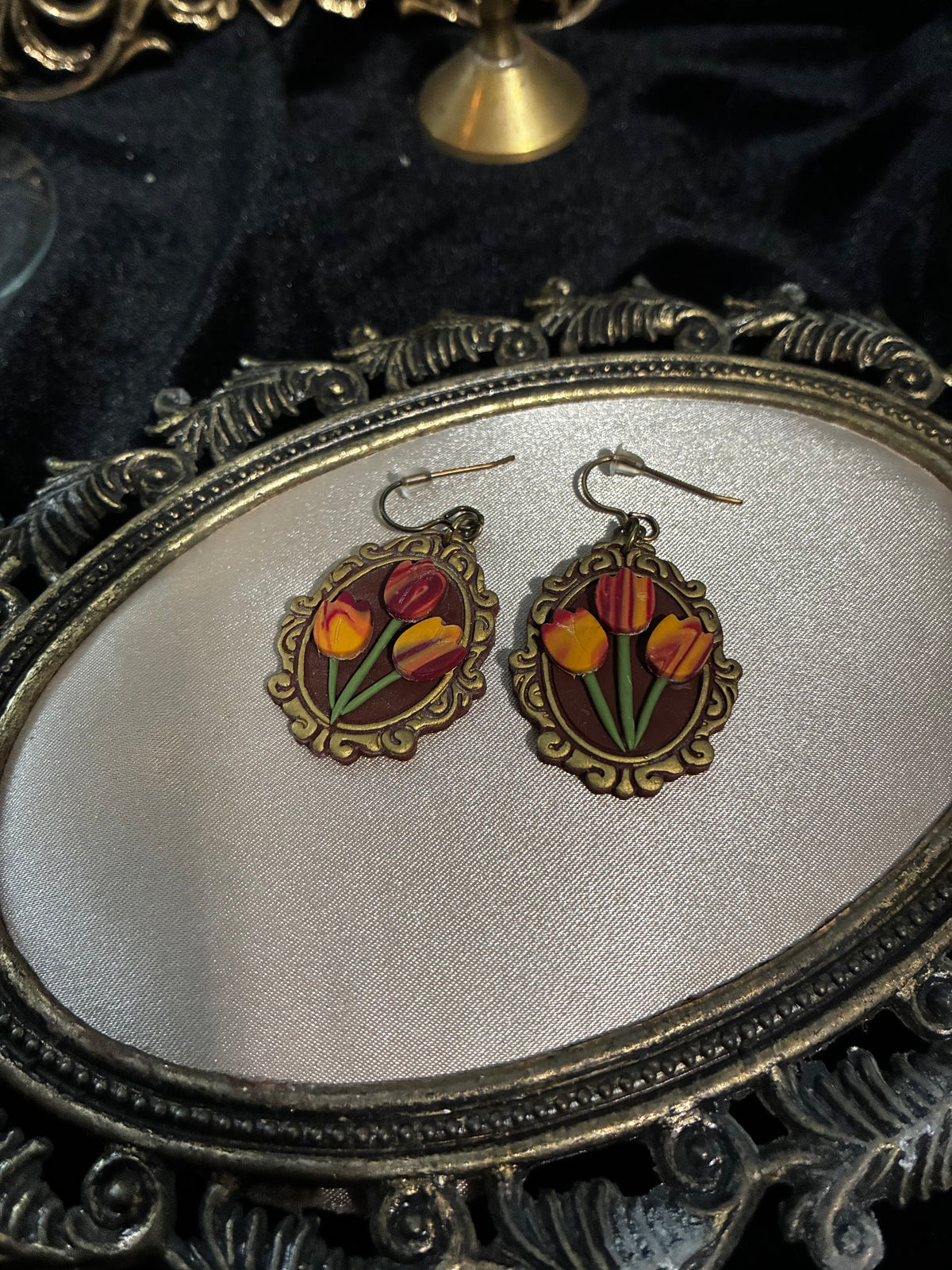 Autumn Tulip Earrings