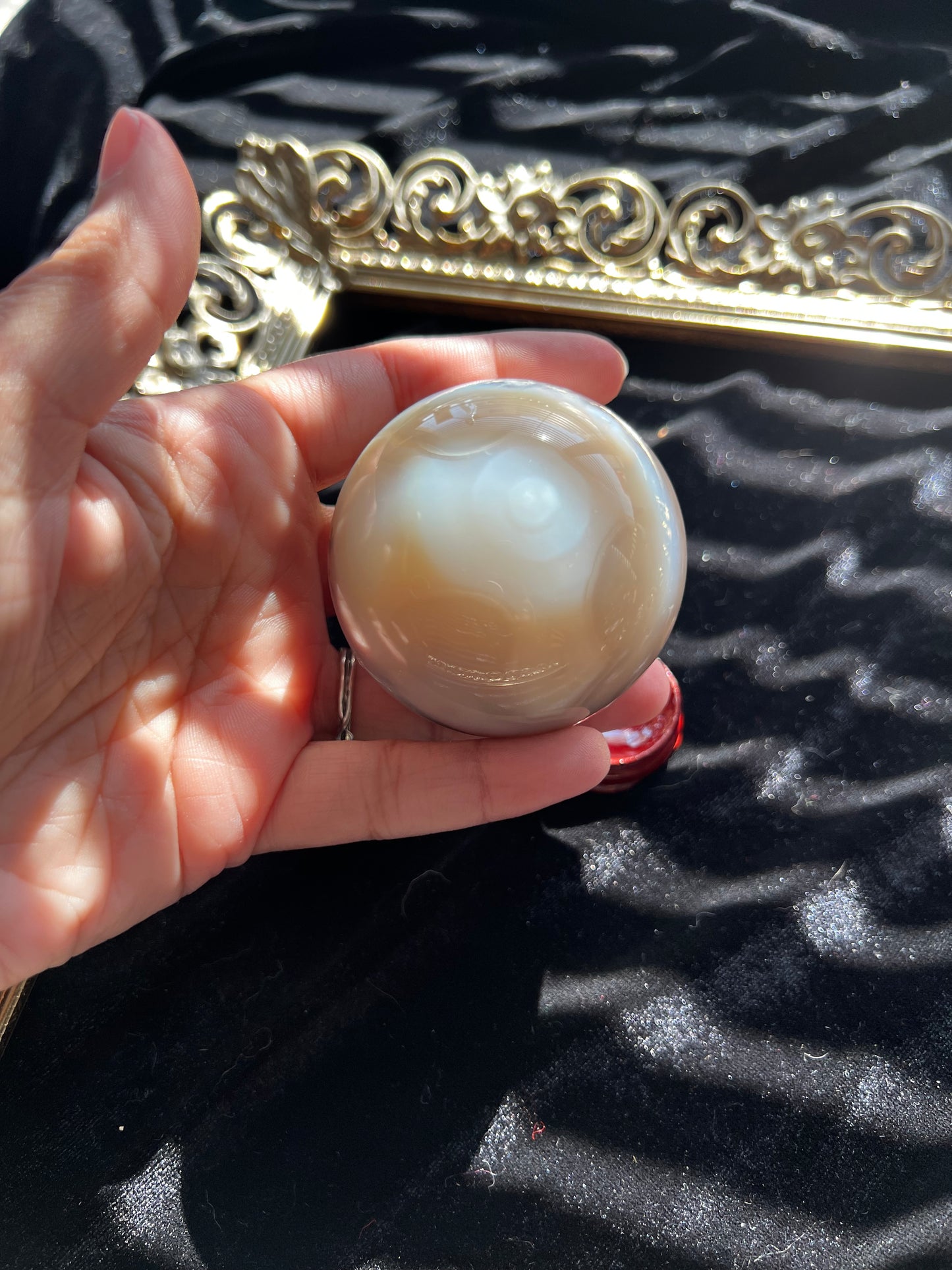 Flower Agate Sphere