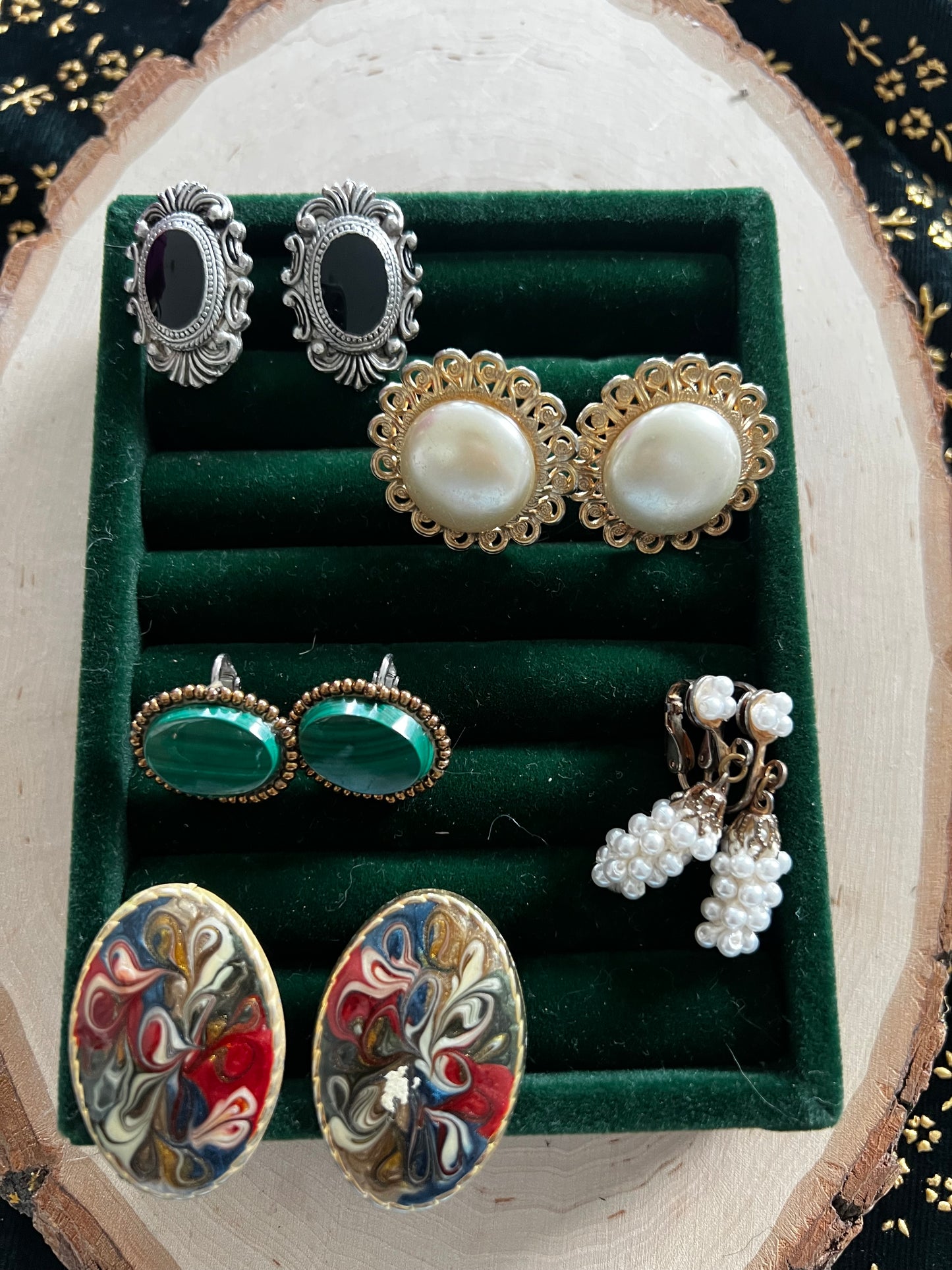 clip on vintage earrings