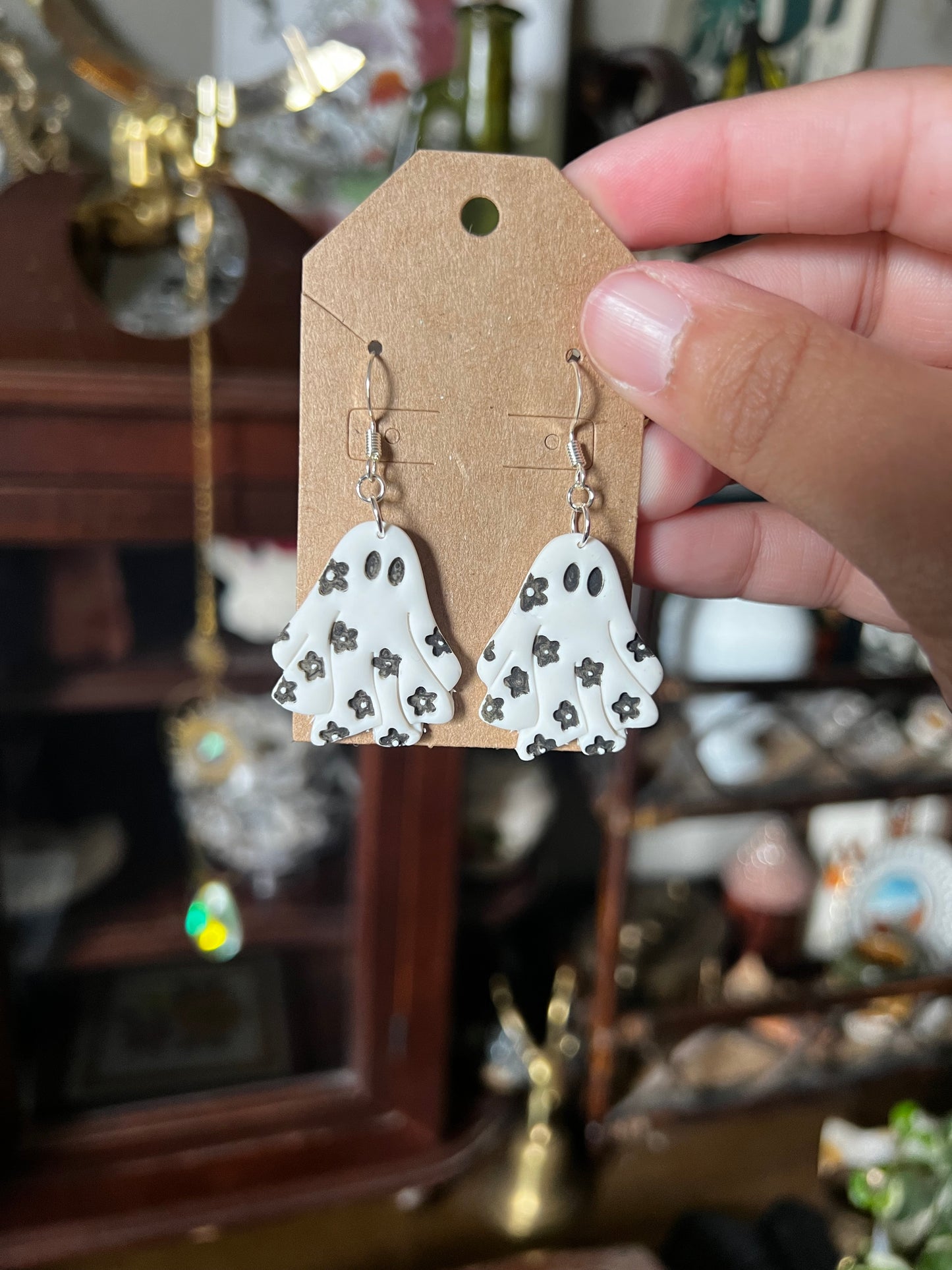 Floral Ghost Earrings