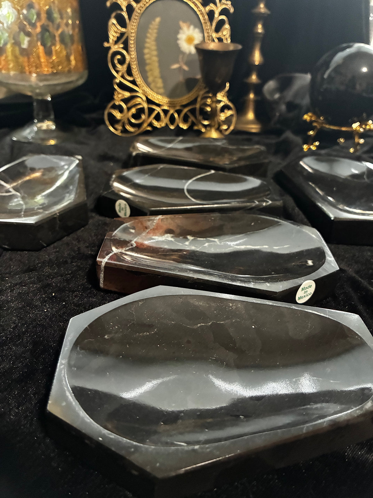 Marble Coffin Trinket Dishes