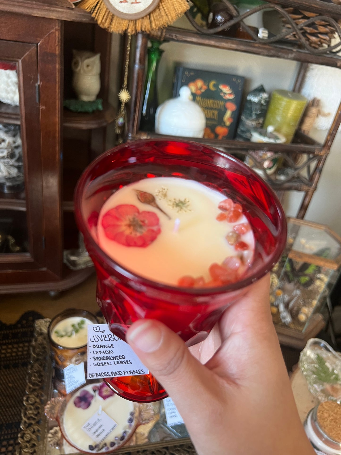 Vintage Vessel Valentine’s Day Candles