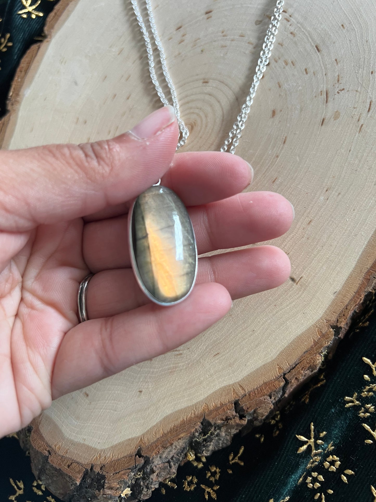 Labradorite necklaces