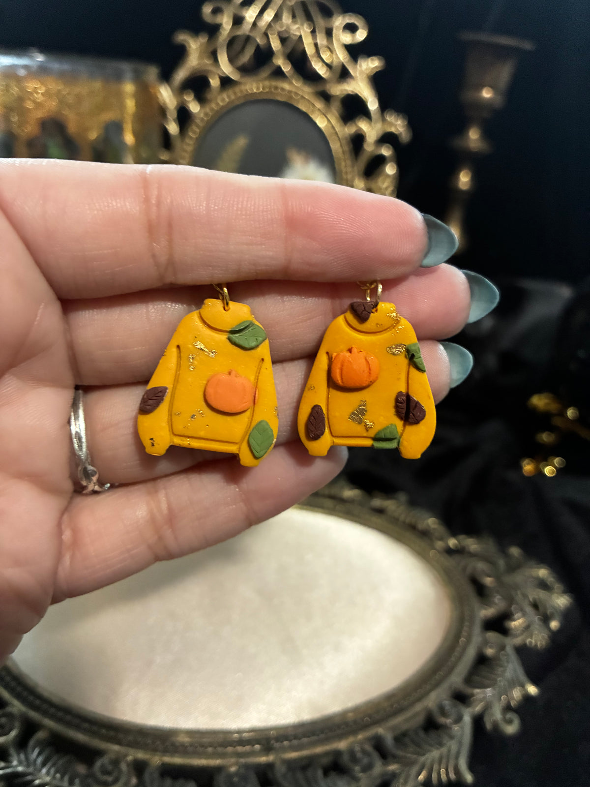 Autumn Sweater Earrings