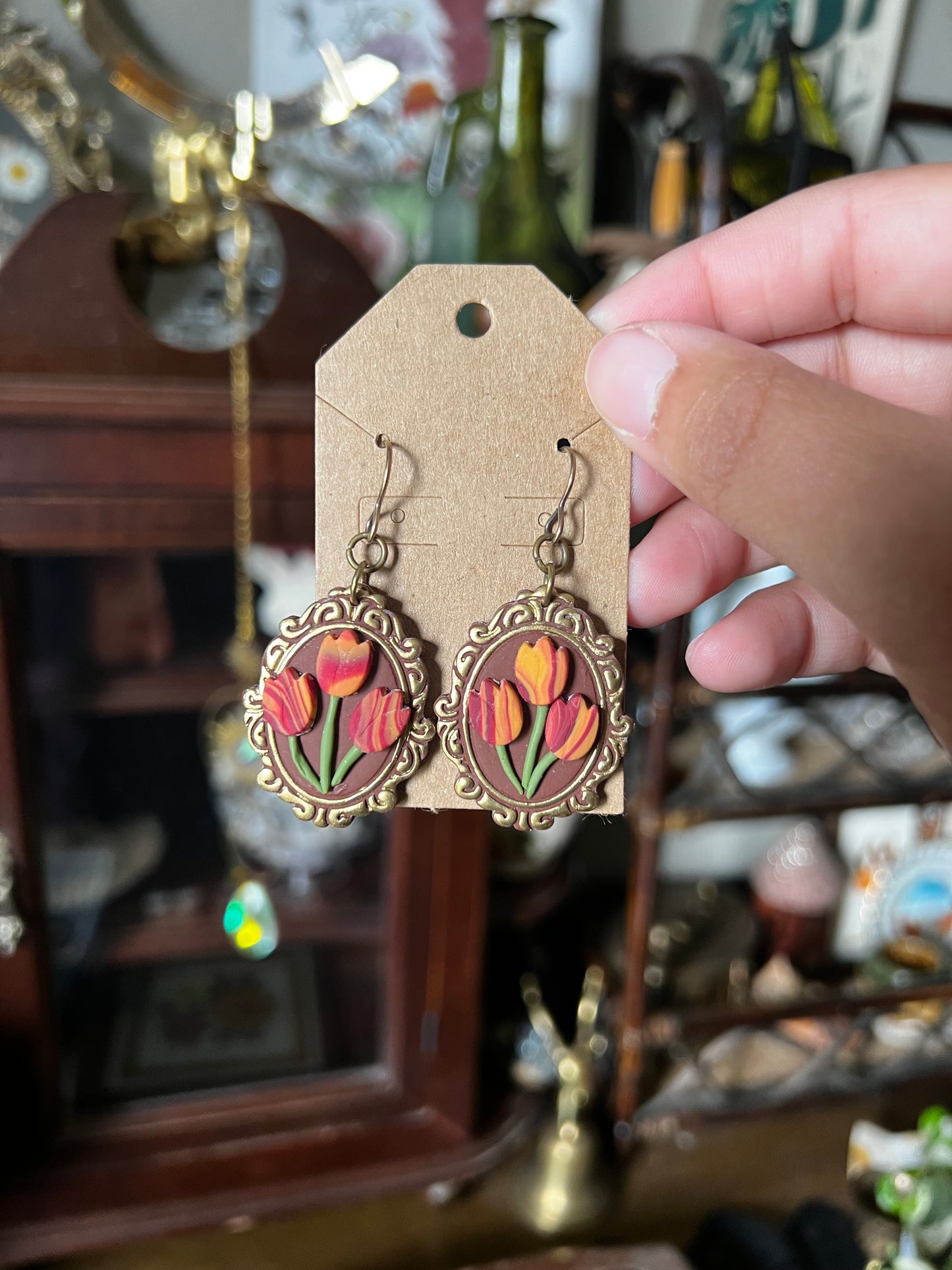 Autumn Tulip Earrings