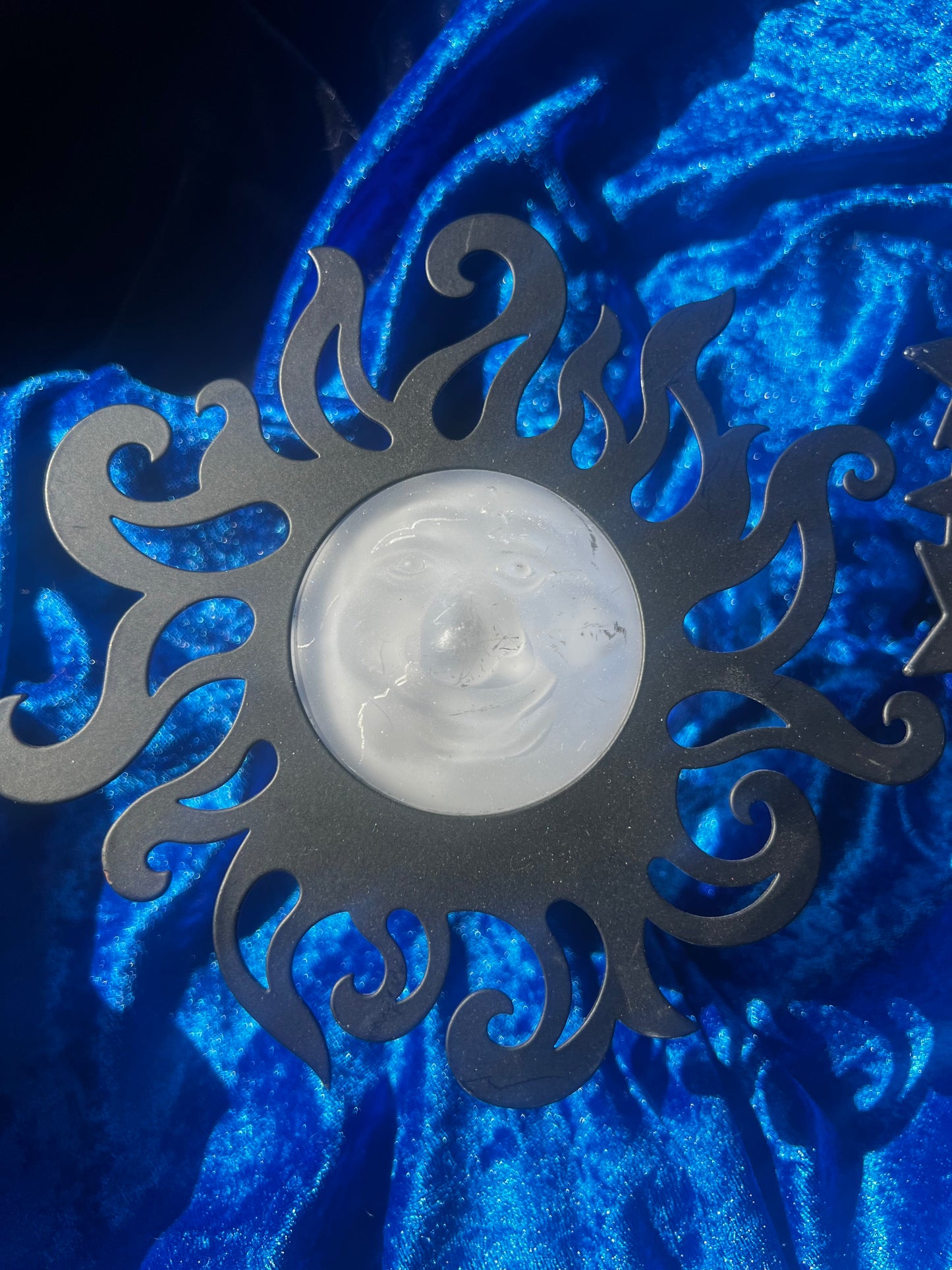 Sun and Moon Face Hanging Tealight Holders