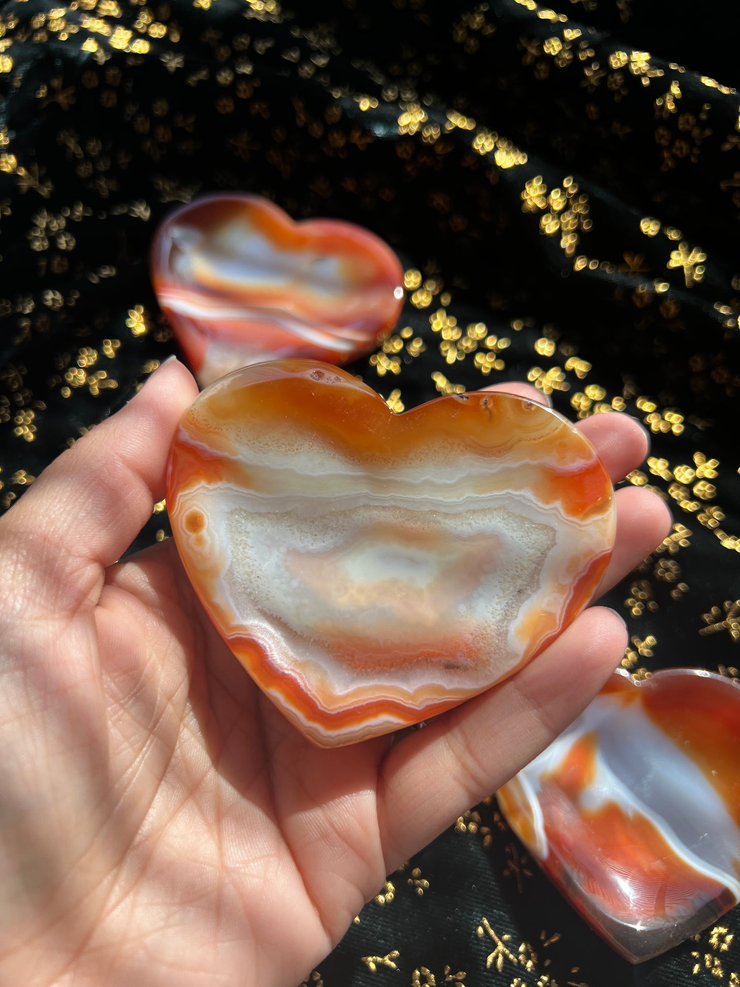 carnelian heart dishes