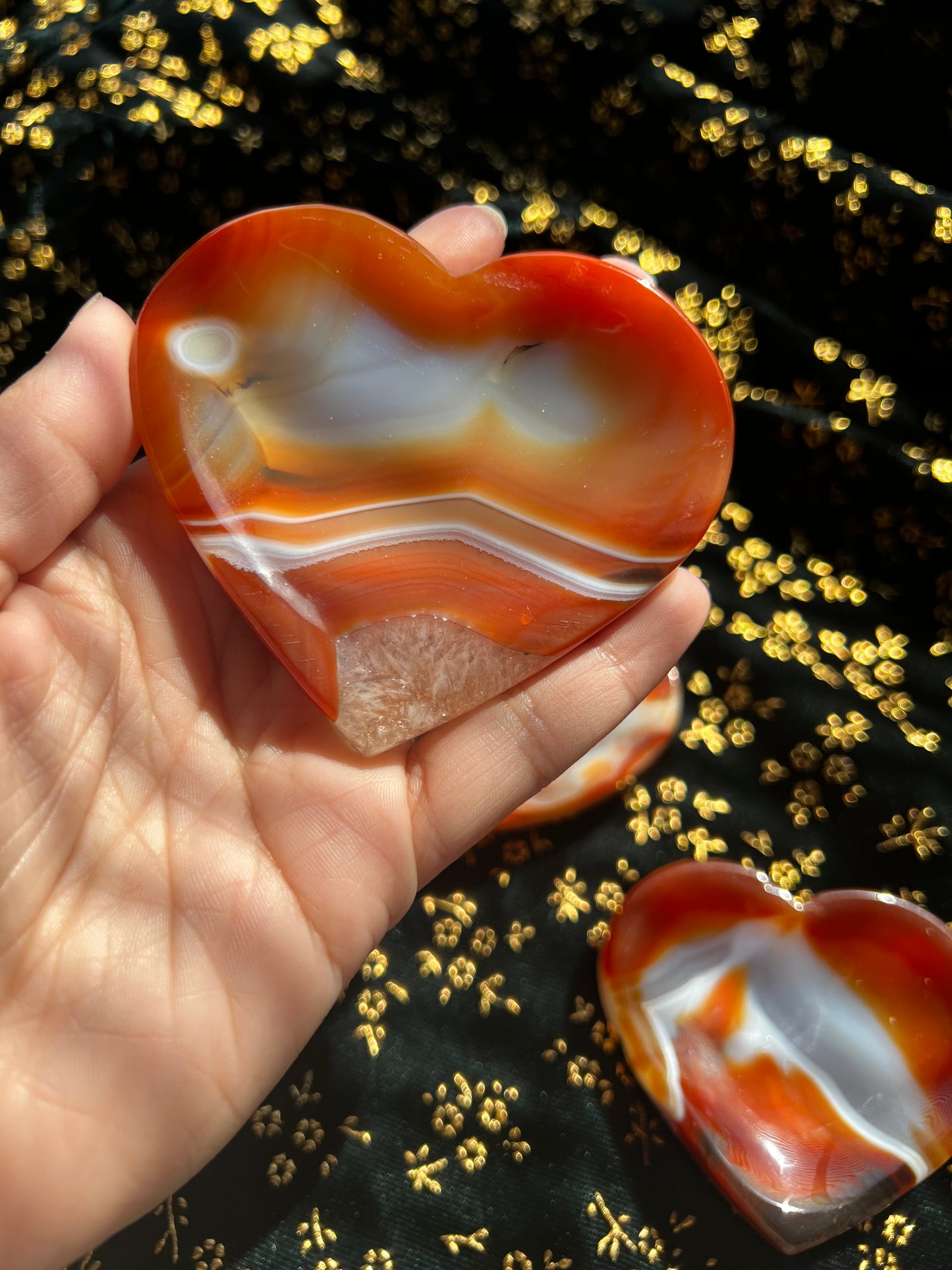 carnelian heart dishes