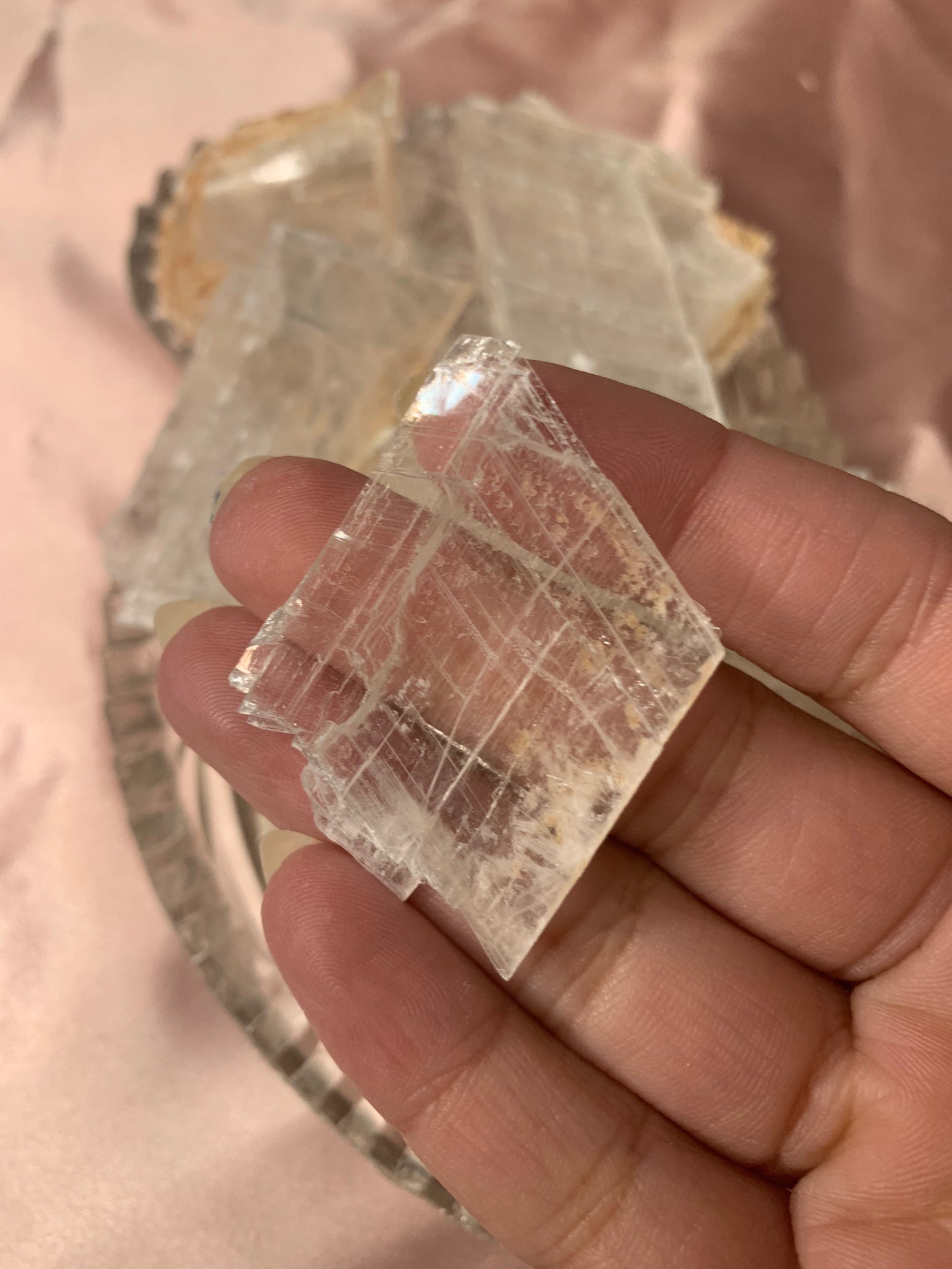 selenite pieces