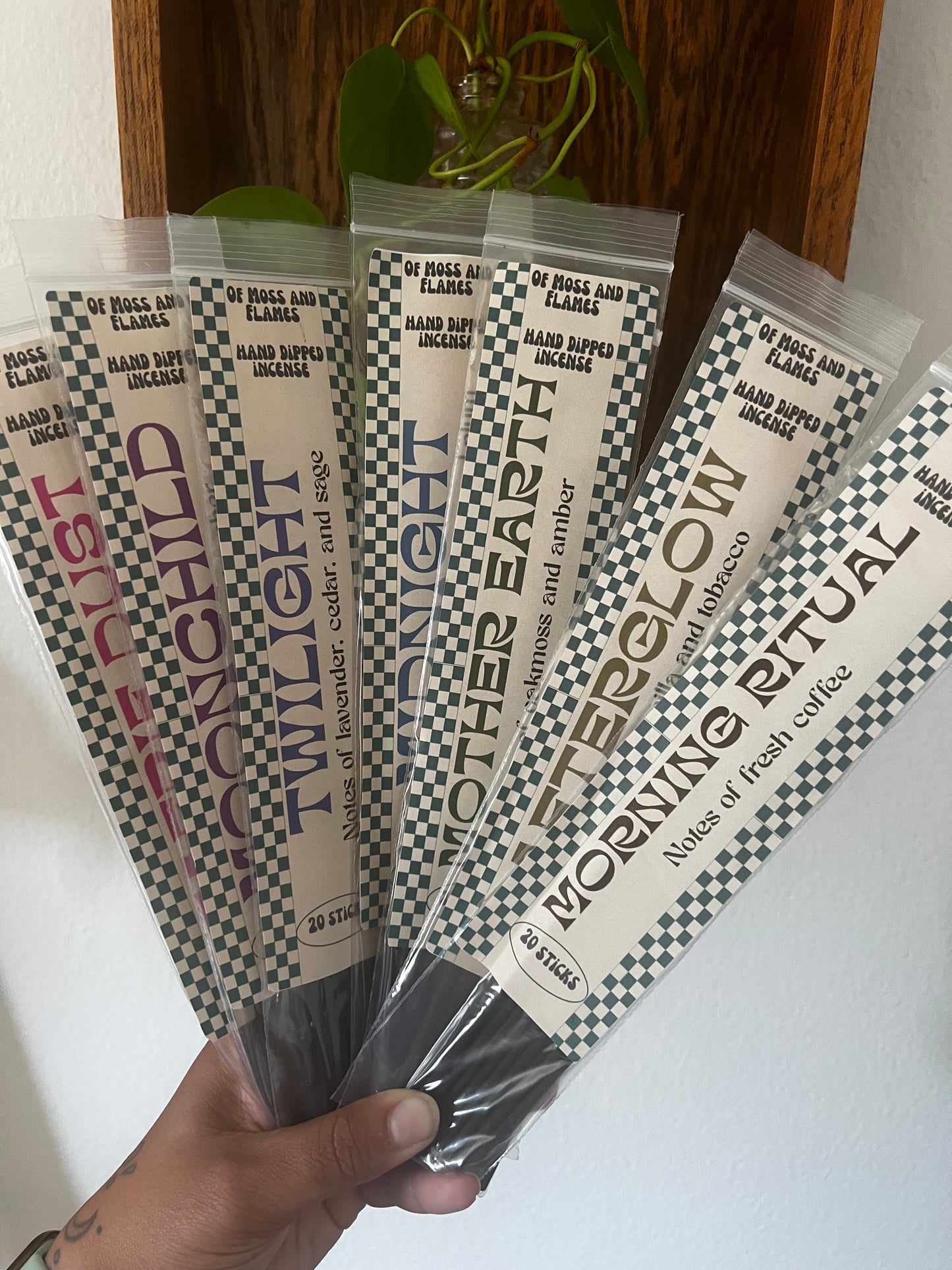 hand-dipped incense