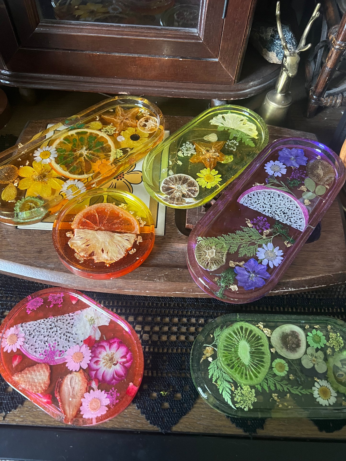 resin fruit trays