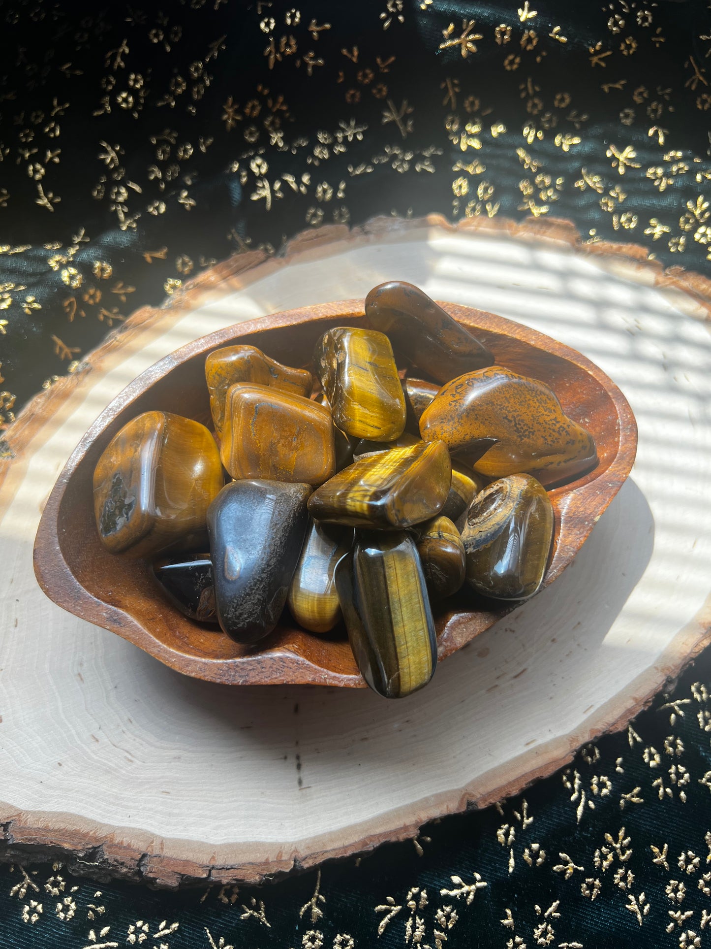 tumbled golden tiger’s eye