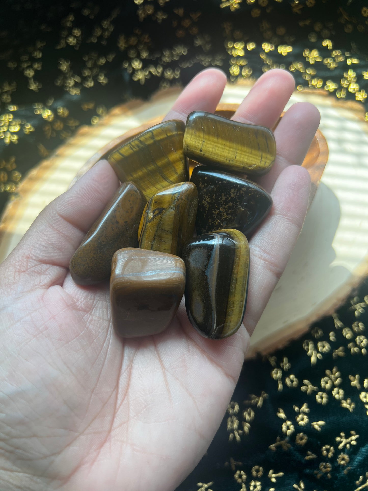 tumbled golden tiger’s eye