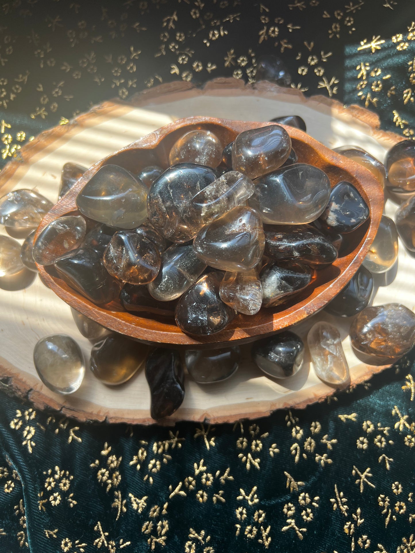tumbled smoky quartz