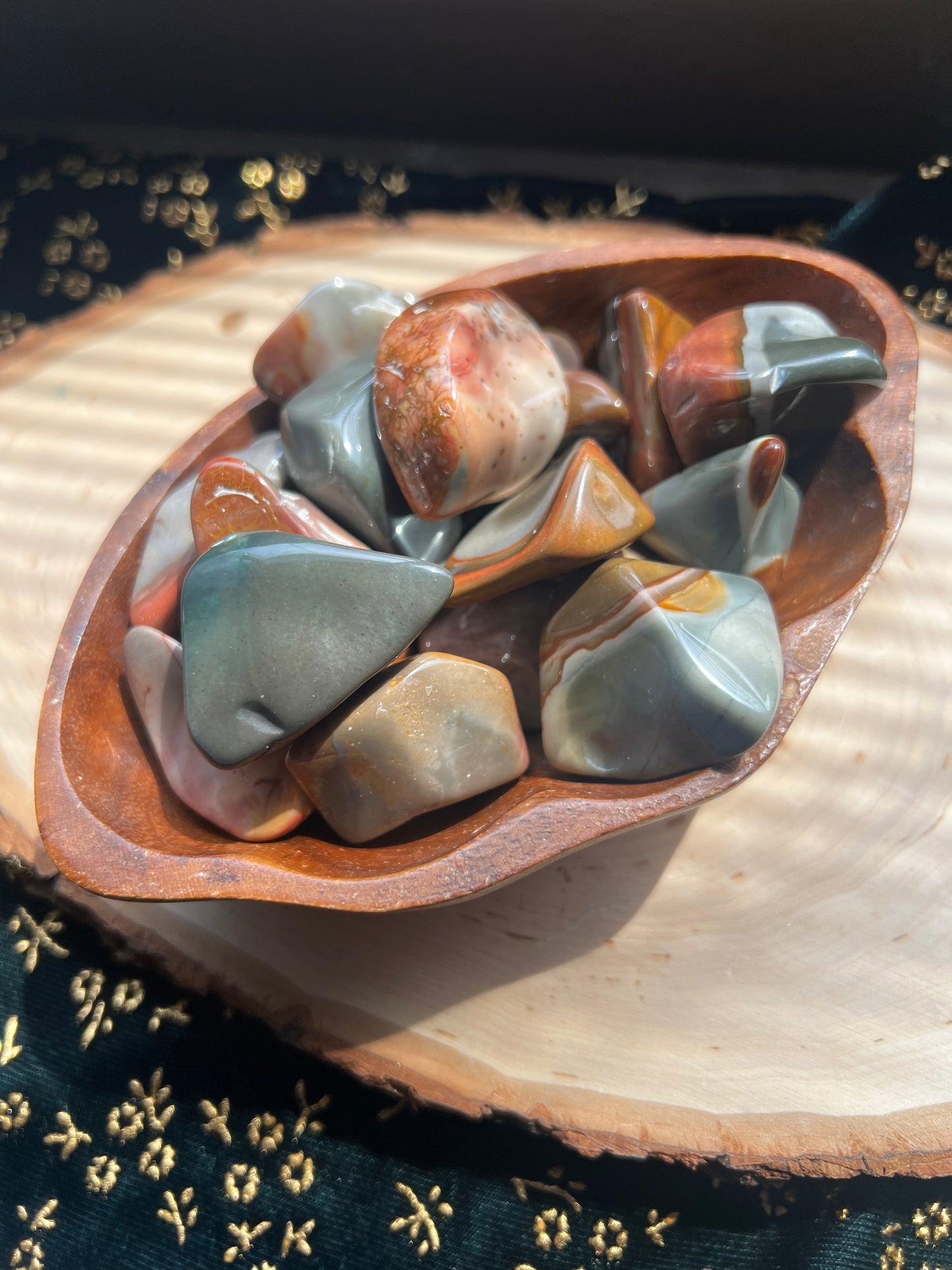polychrome jasper tumbles