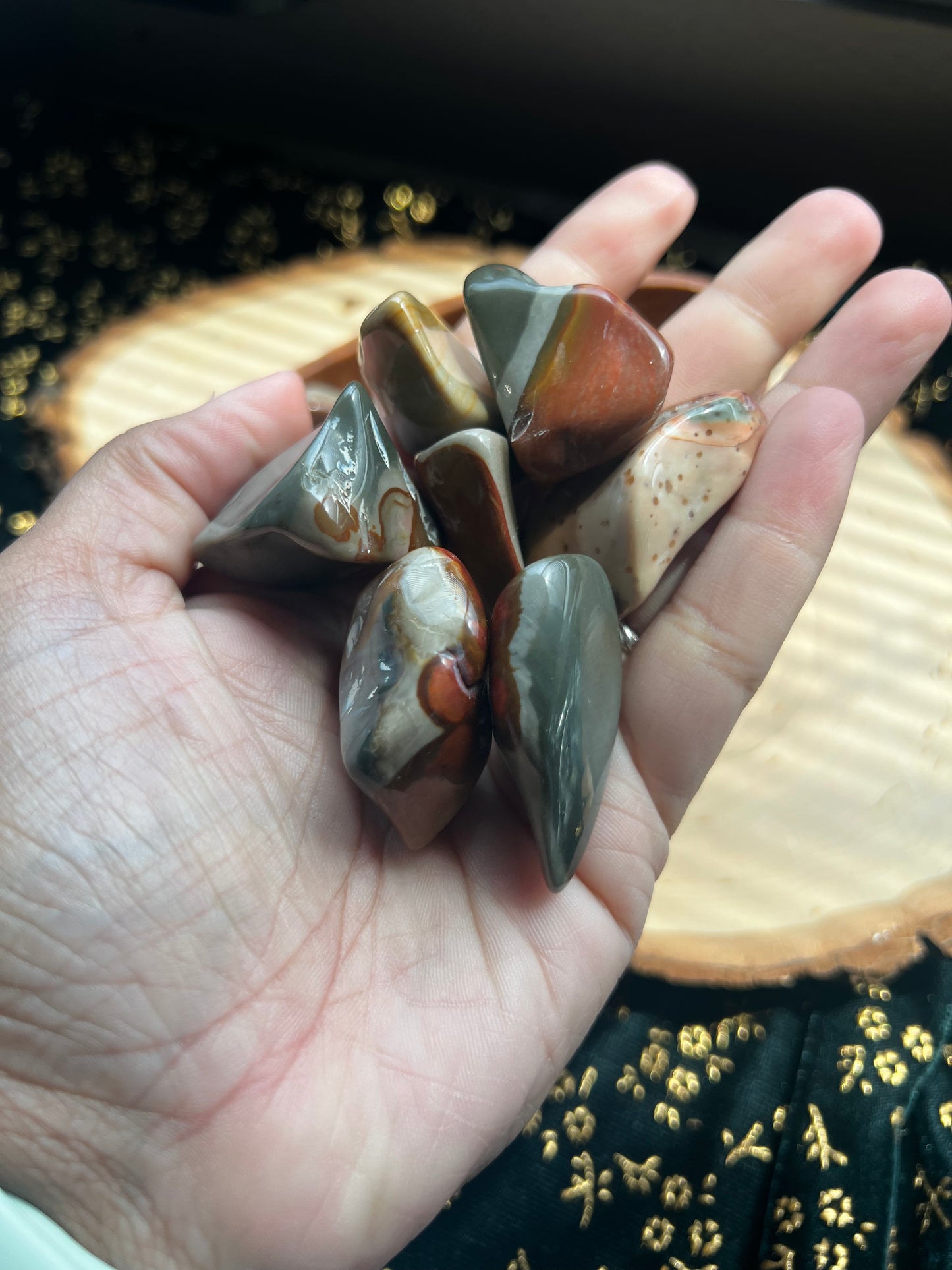 polychrome jasper tumbles