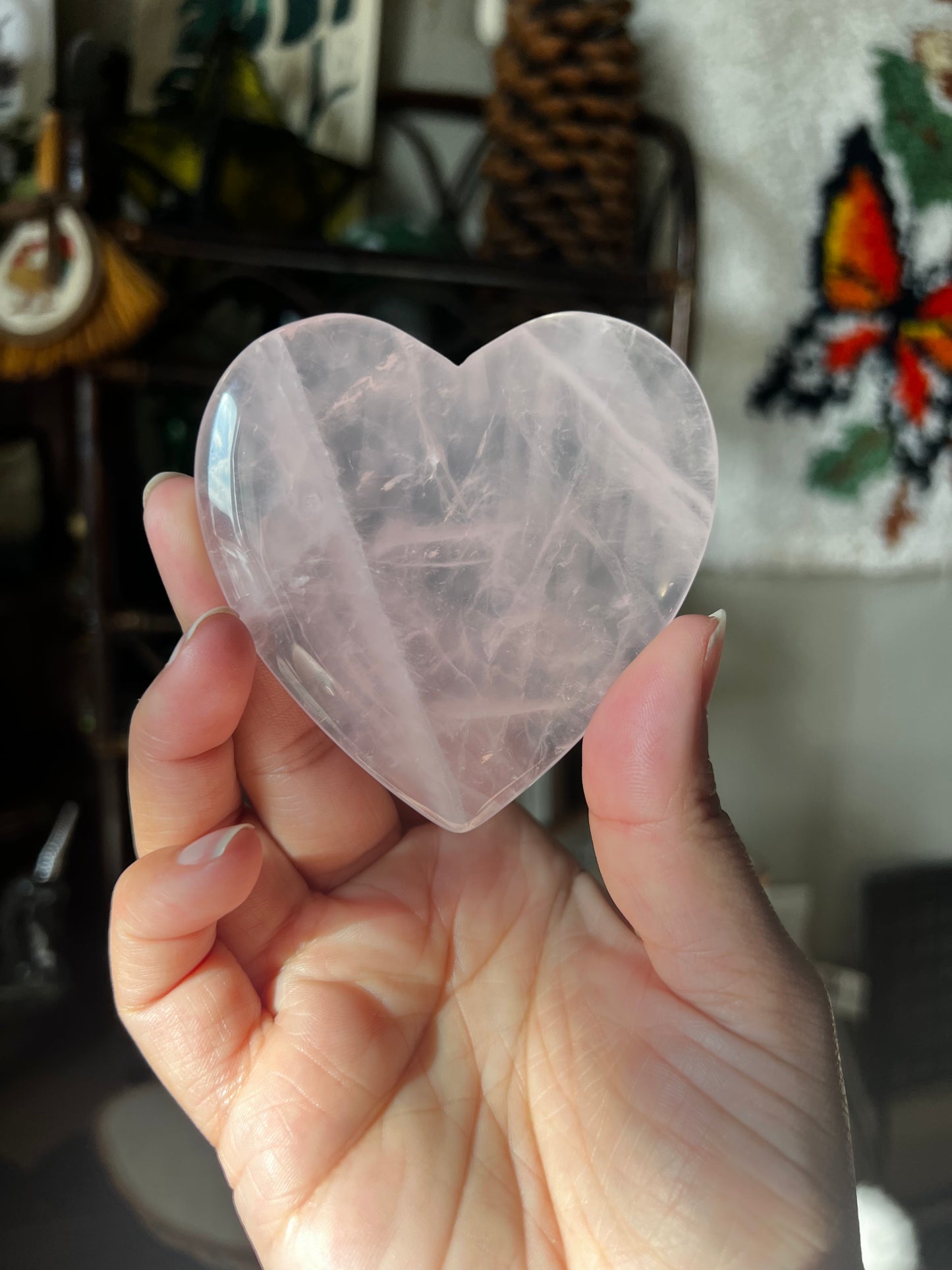 Rose Quartz Heart Gua Shas