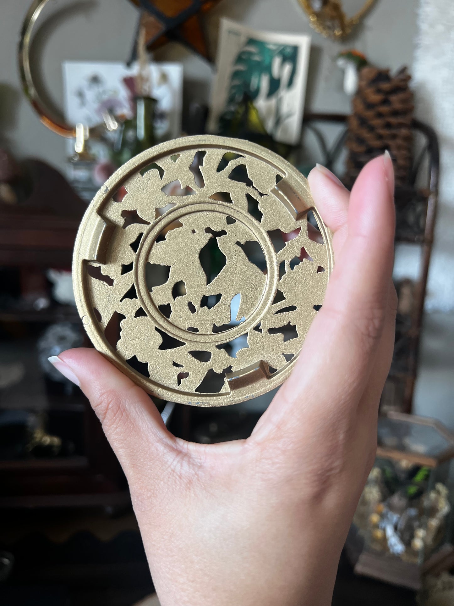 Brass Dove Wall Hanging