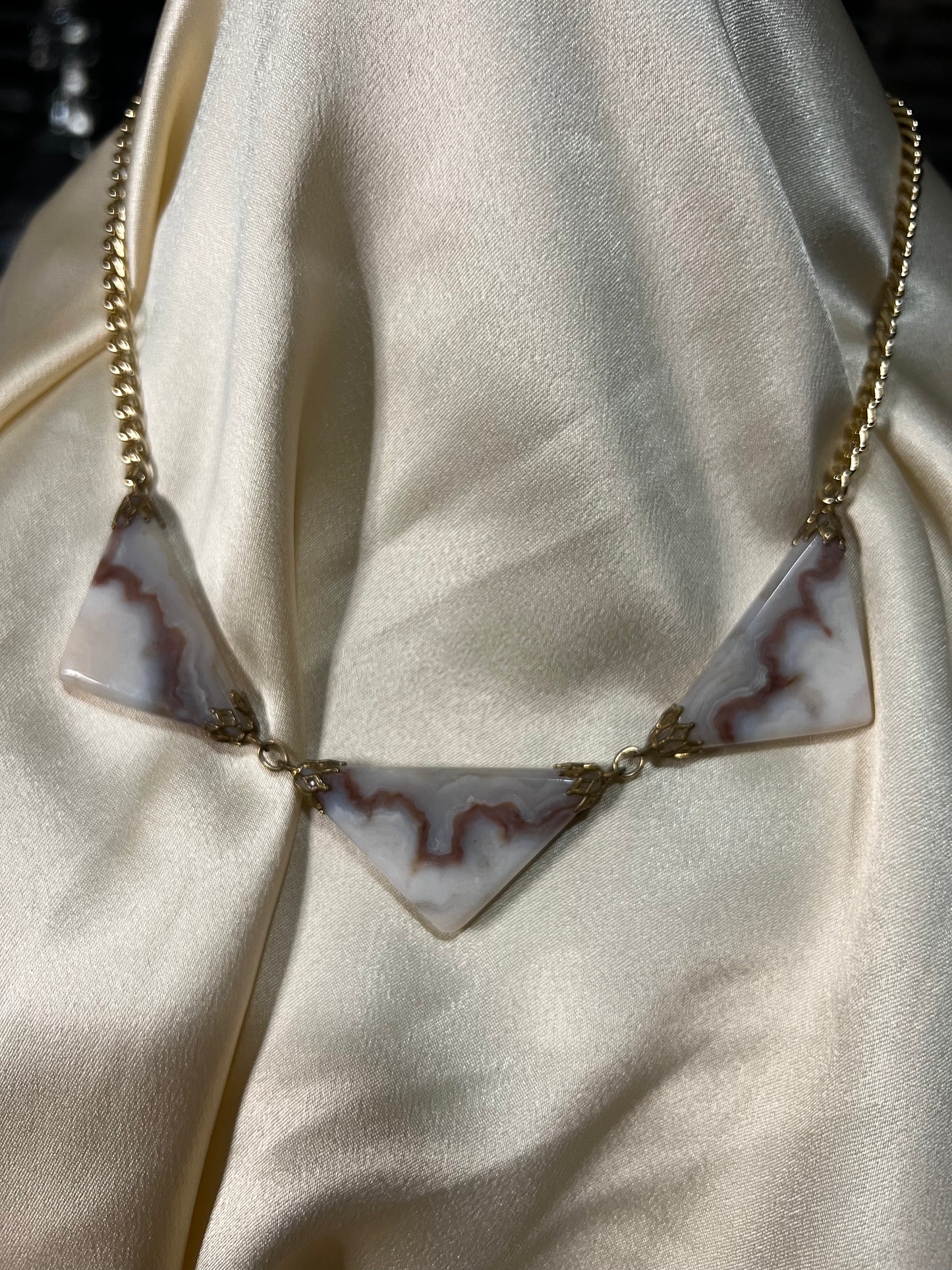 Banded agate necklace