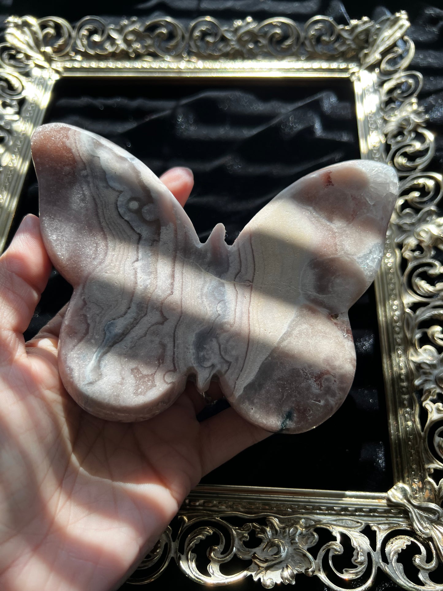 Pink Amethyst Butterfly