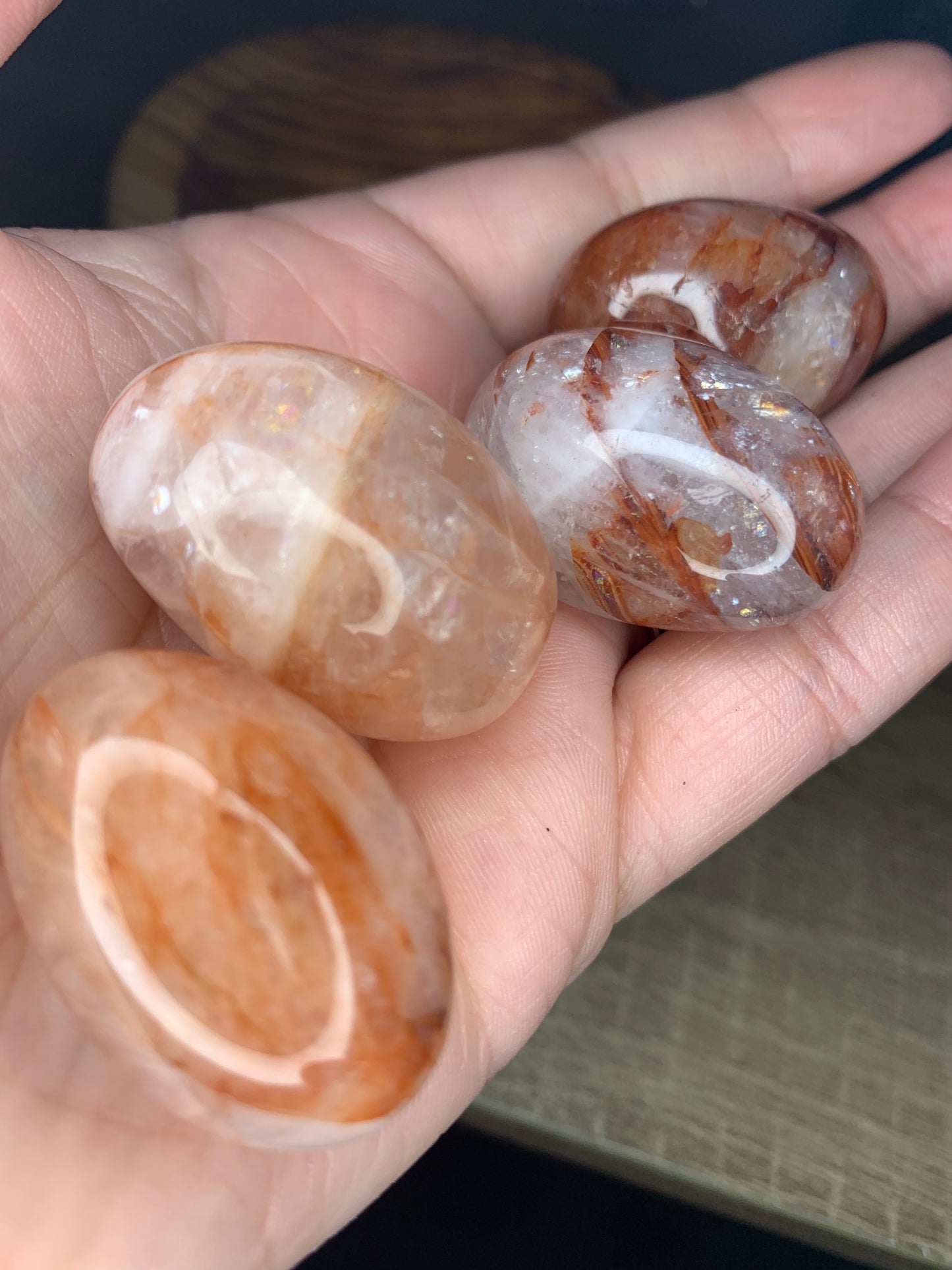 tumbled jumbo fire quartz