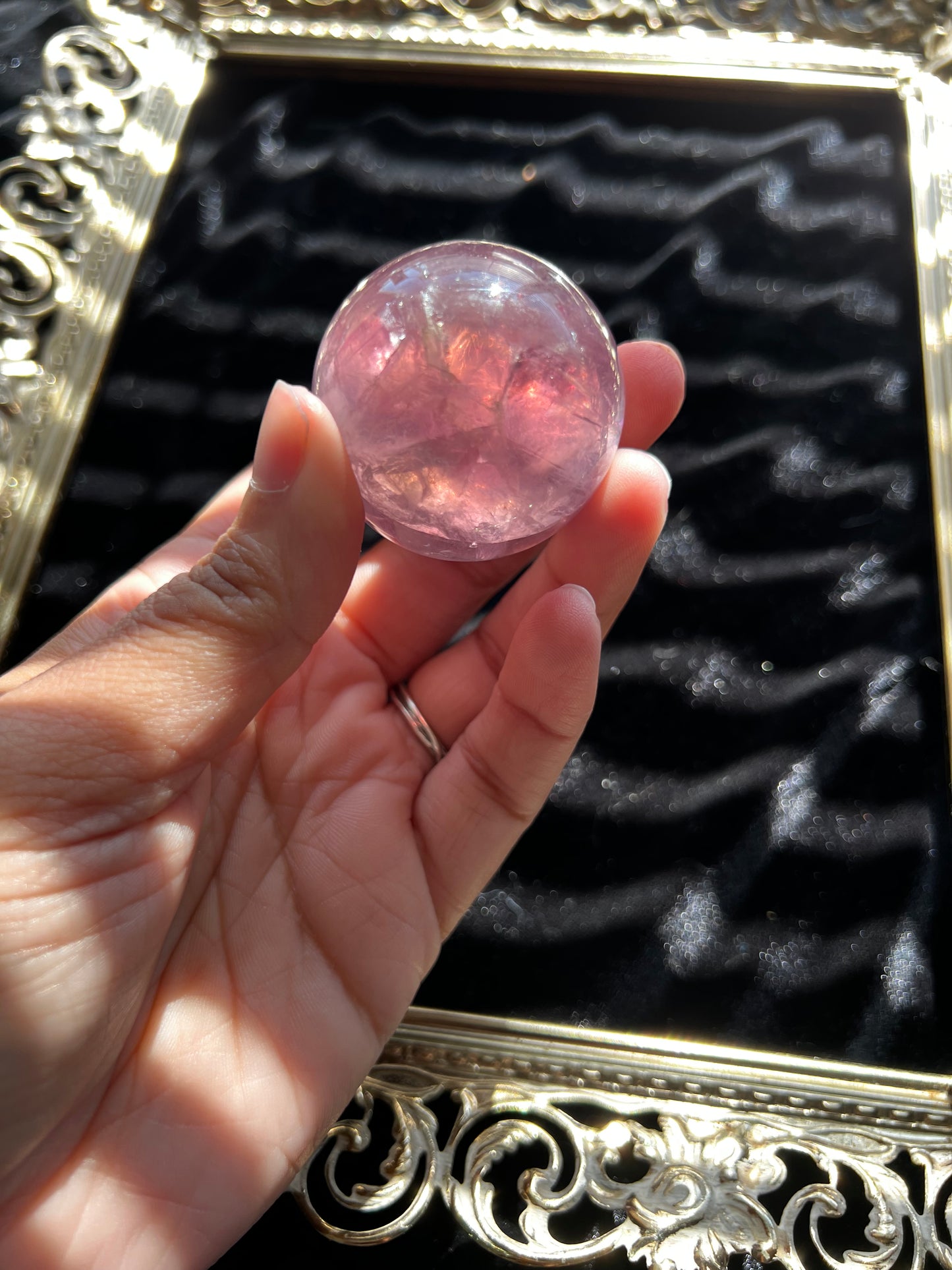 Rainbow Fluorite Sphere
