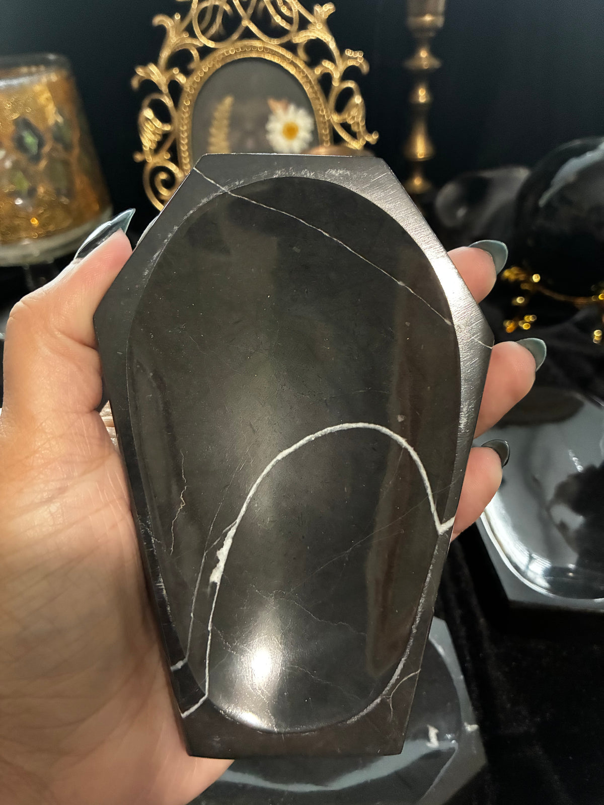 Marble Coffin Trinket Dishes