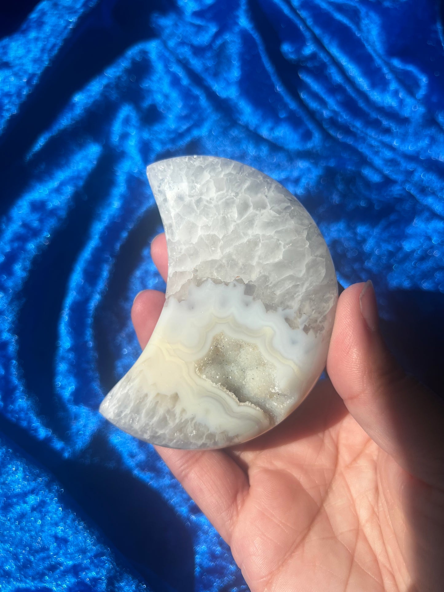 Druzy Agate Moon