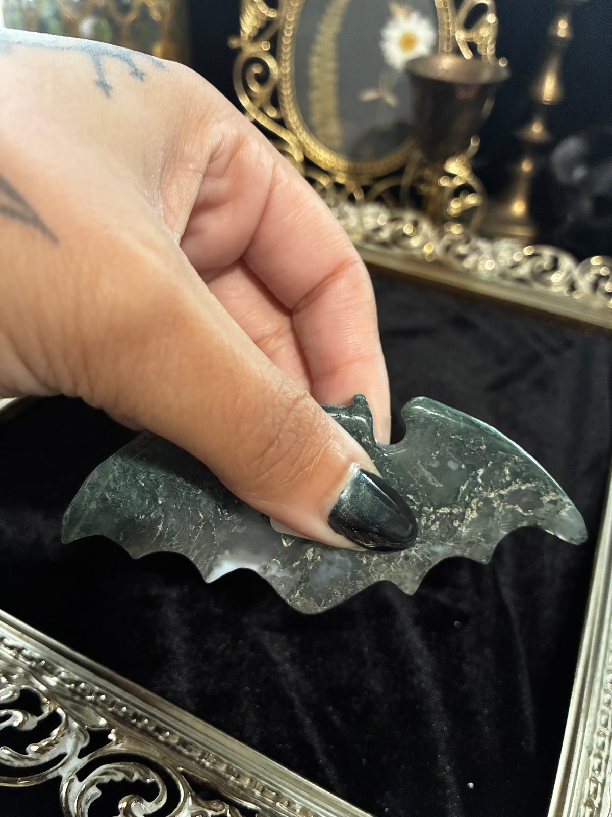 Moss Agate Bat