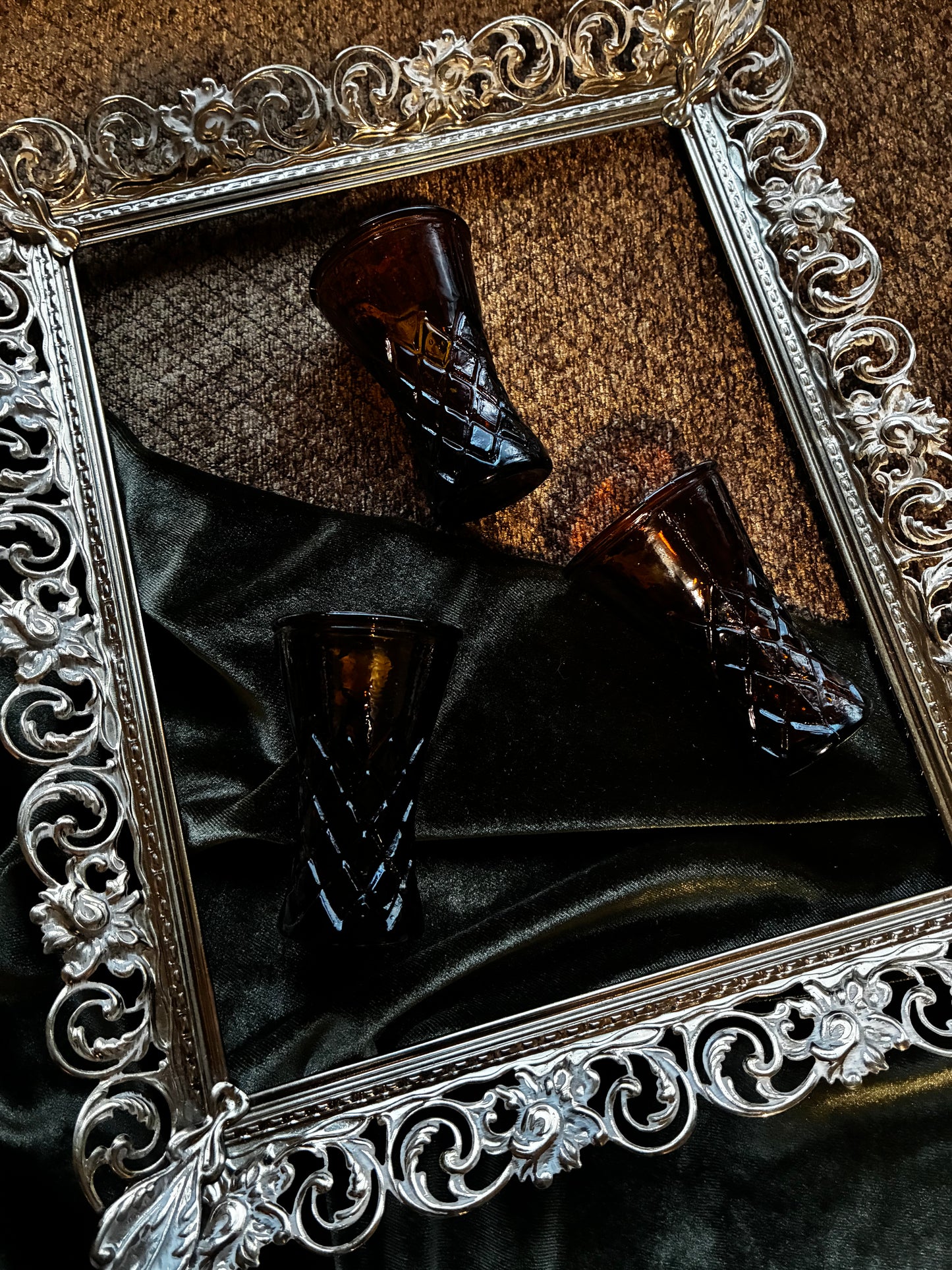 Dark Brown Match Holders