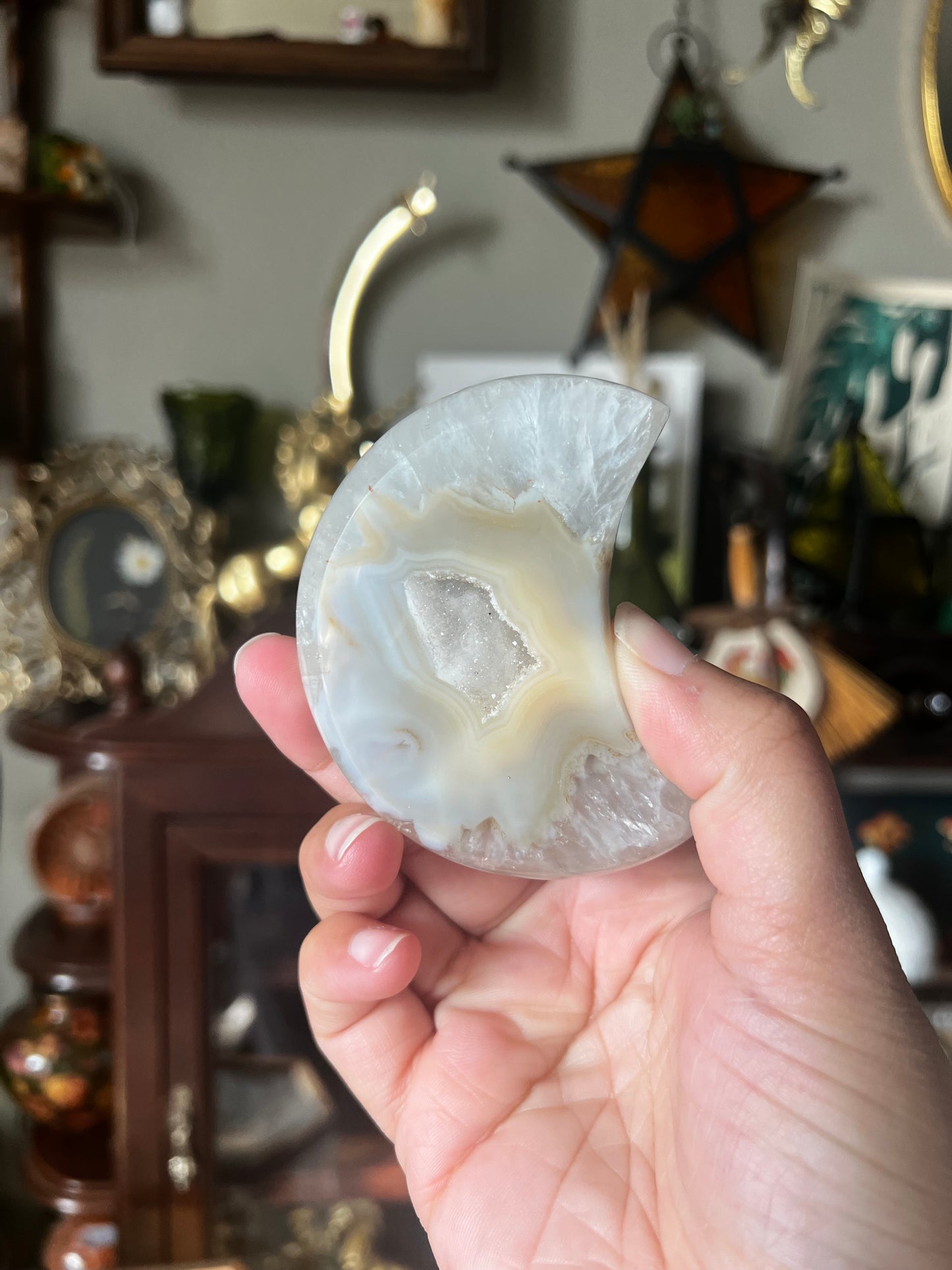 Druzy Agate Moons