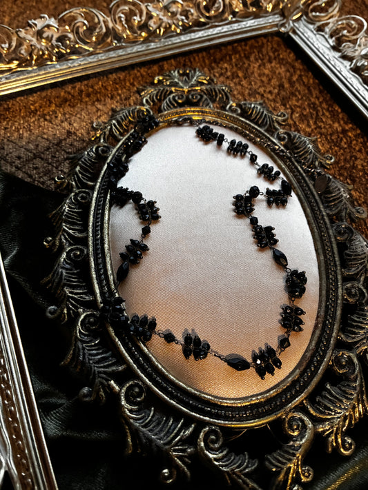 Black Beaded Necklace