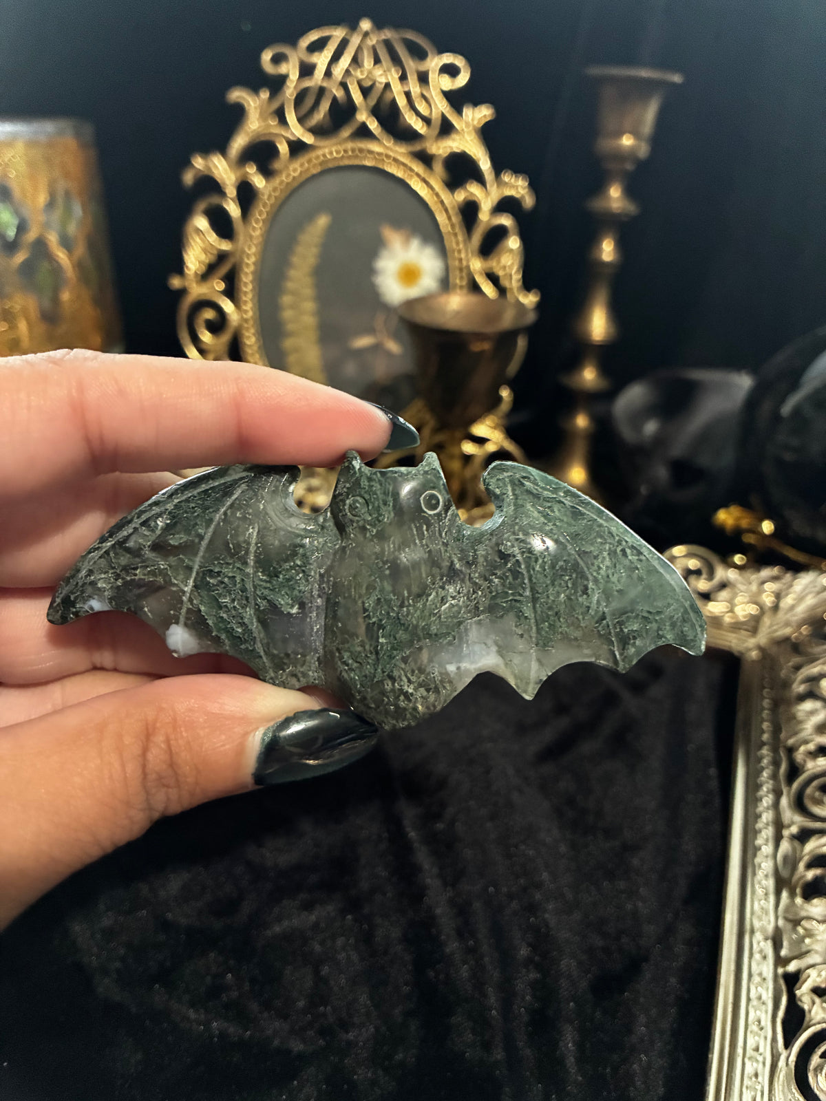 Moss Agate Bat