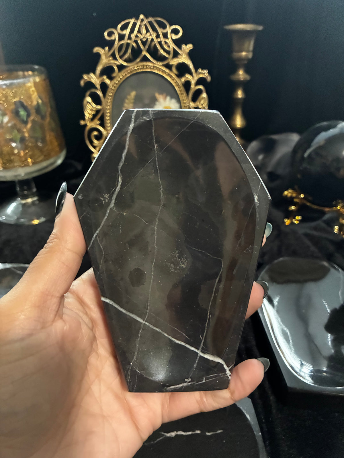 Marble Coffin Trinket Dishes