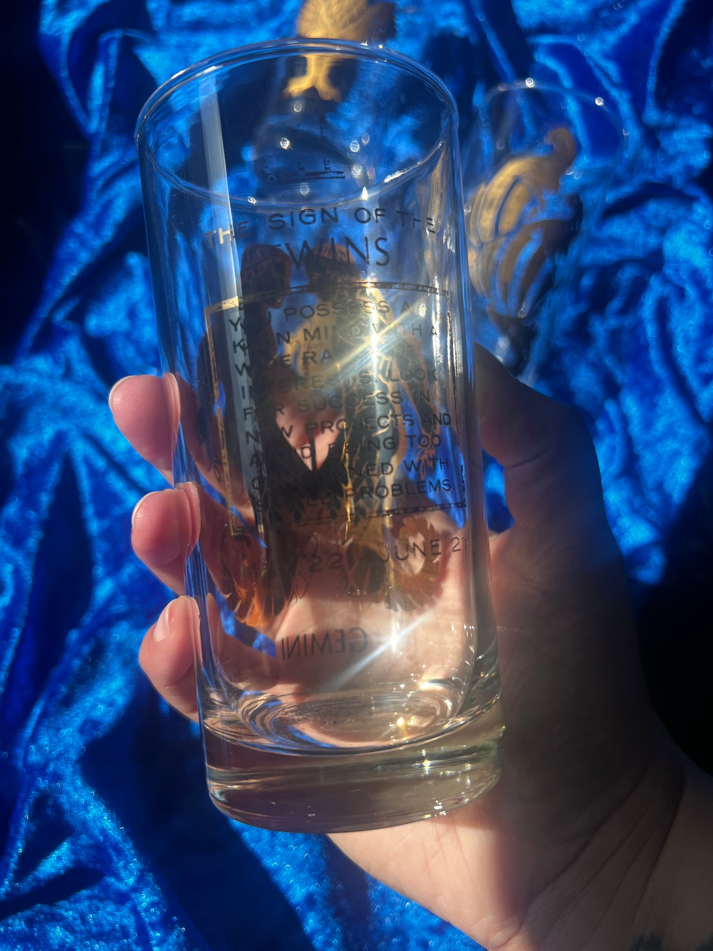 Vintage Zodiac Glass Cups