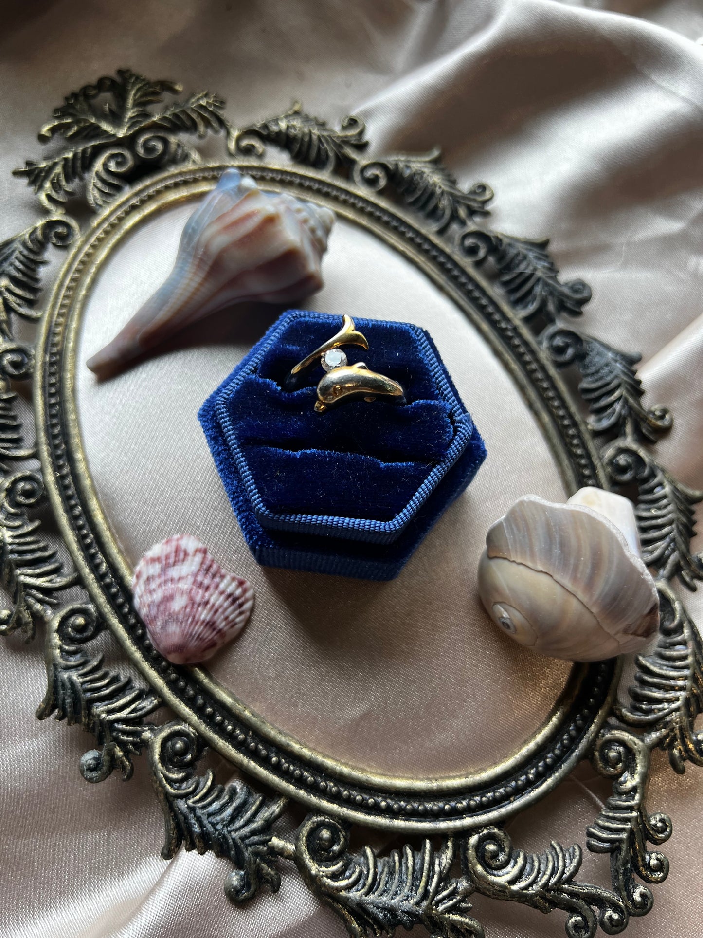 Gold Toned Dolphin Ring