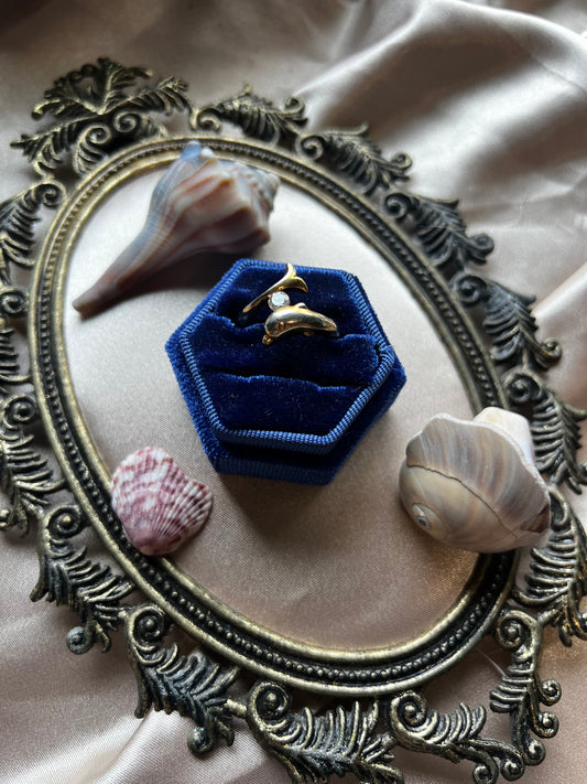 Gold Toned Dolphin Ring